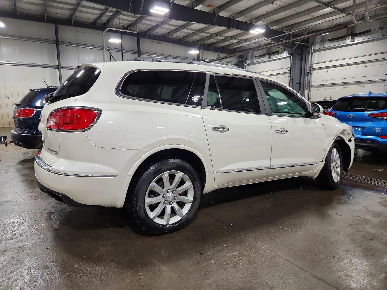 2015 Buick Enclave White vin: 5GAKVCKD3FJ224914