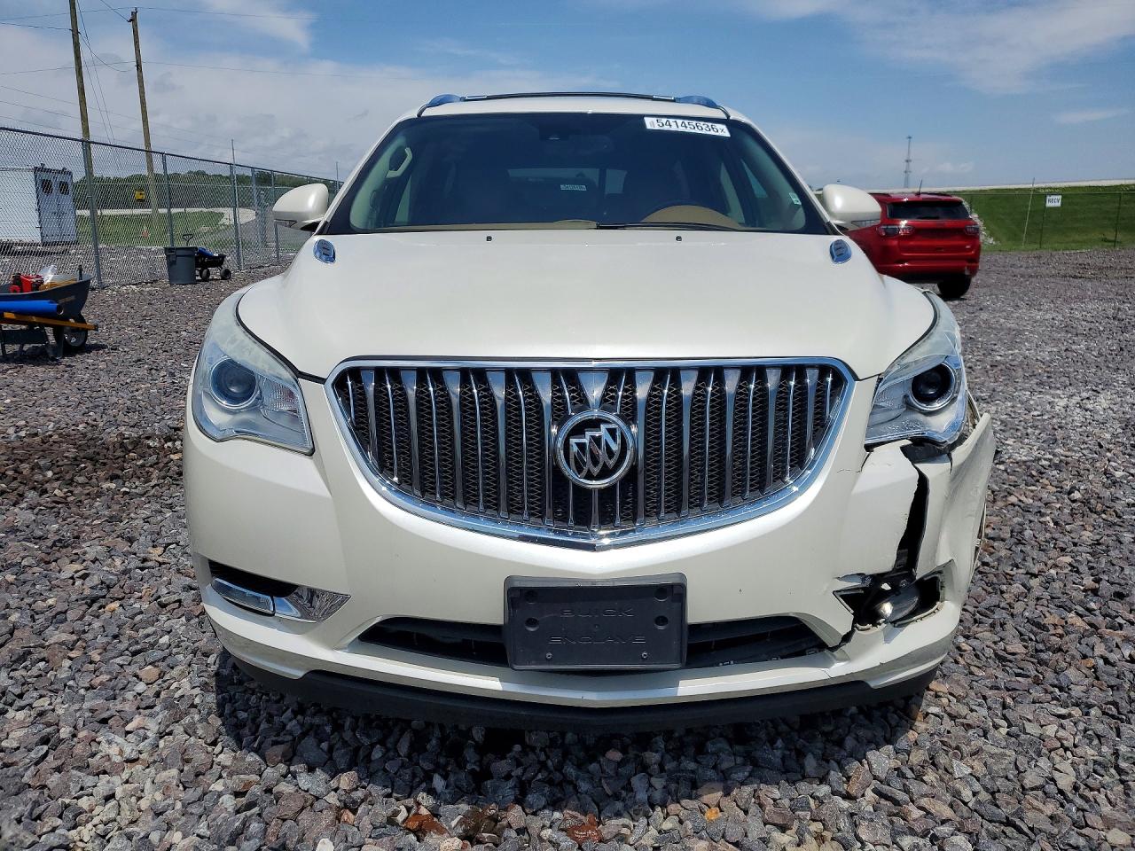 2015 Buick Enclave White vin: 5GAKVCKD3FJ295417