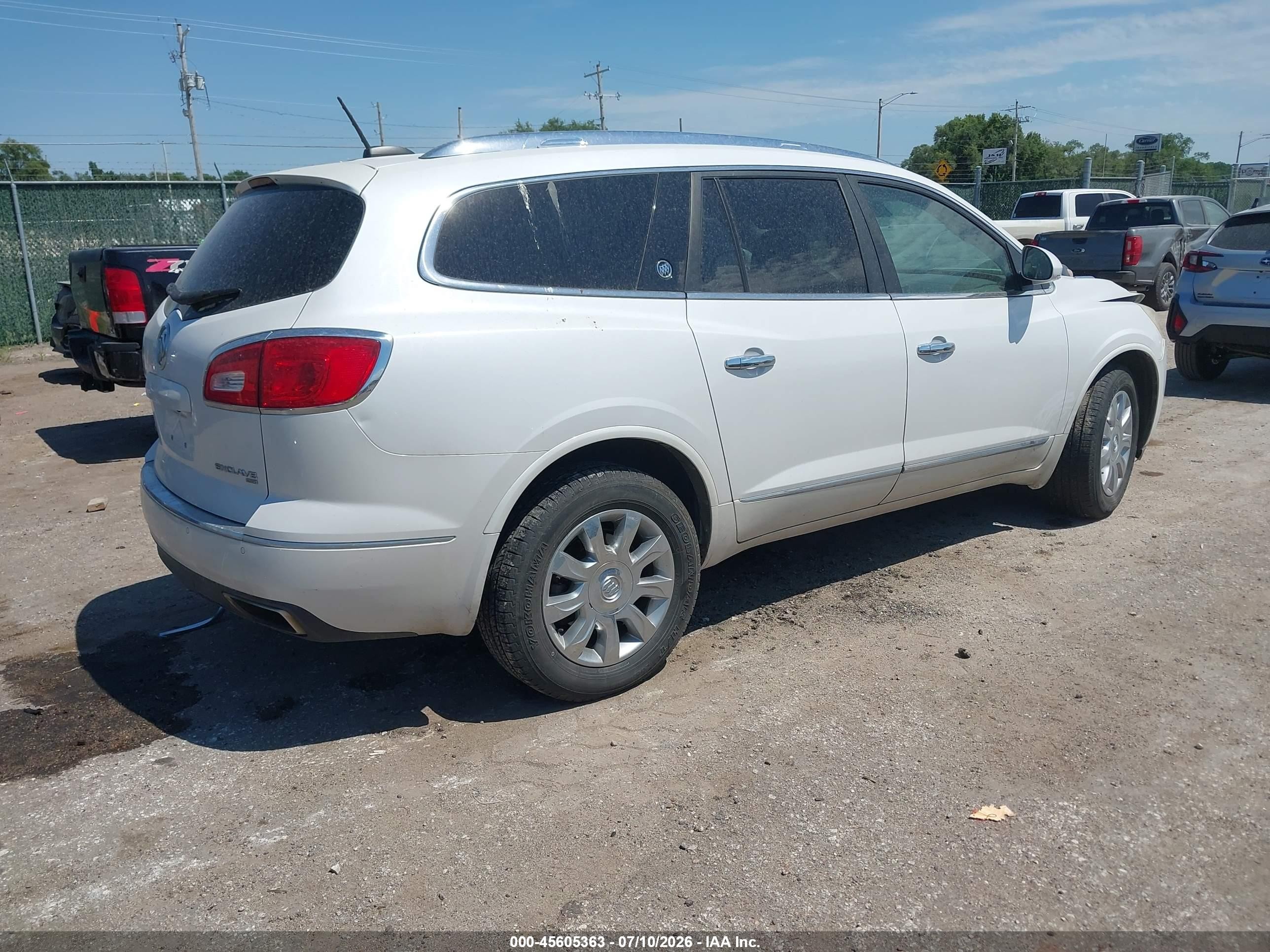 2016 Buick Enclave Premium White vin: 5GAKVCKD3GJ250110