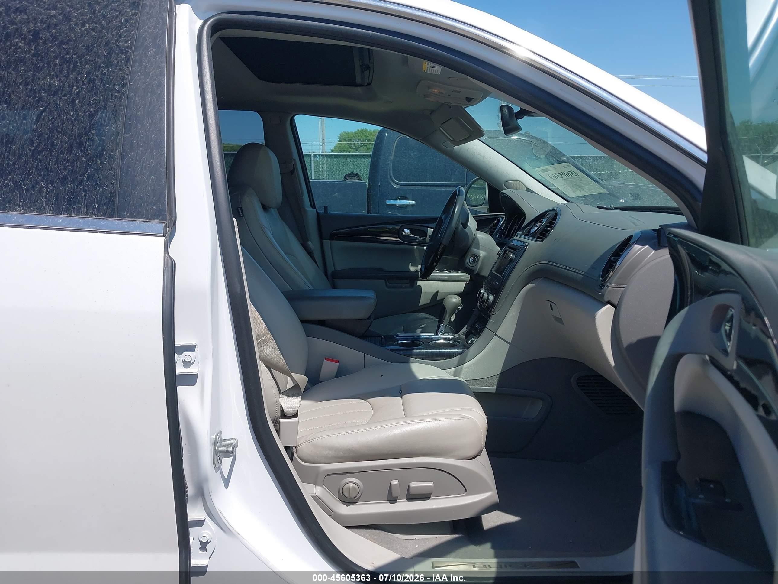 2016 Buick Enclave Premium White vin: 5GAKVCKD3GJ250110