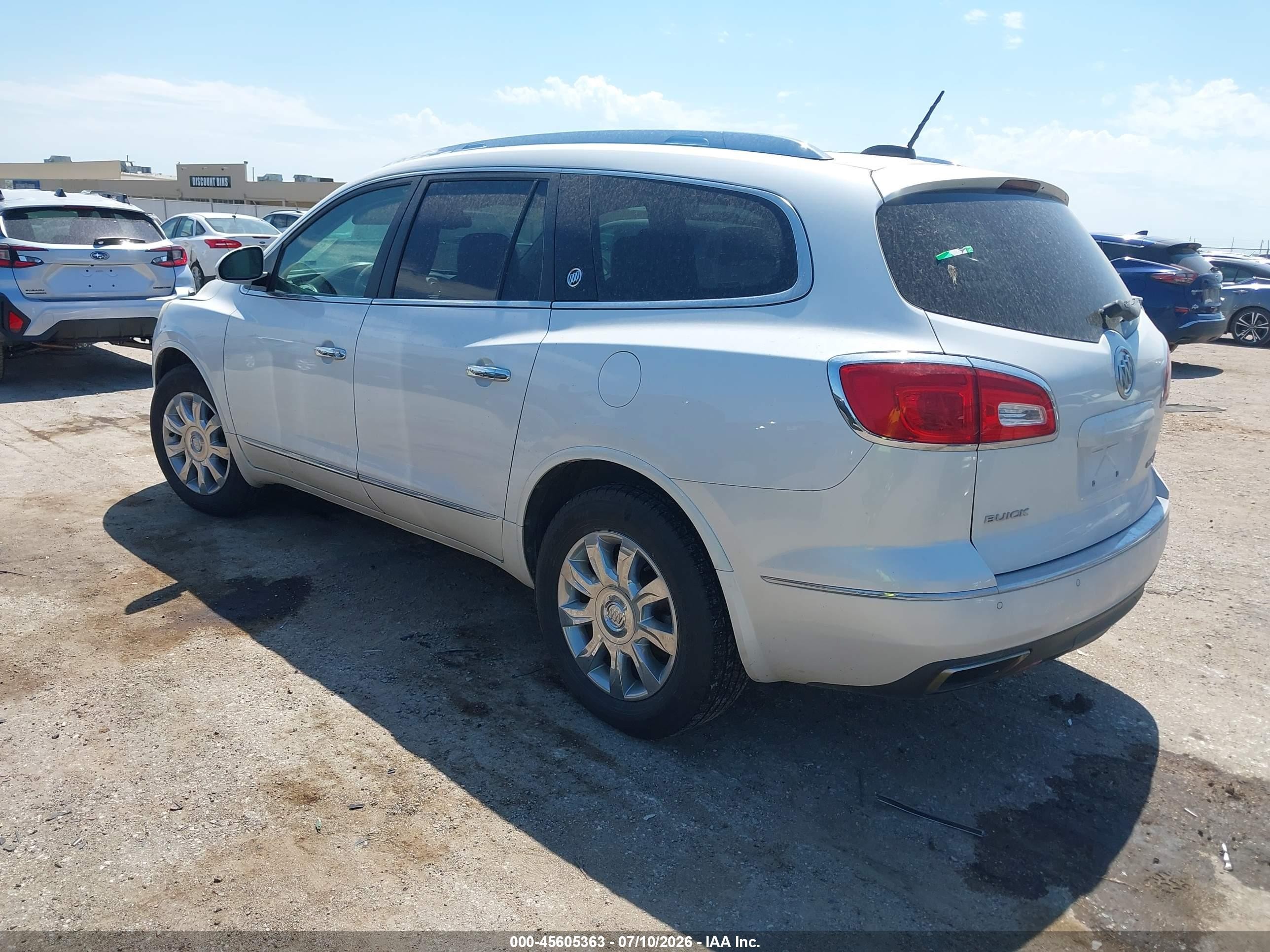 2016 Buick Enclave Premium White vin: 5GAKVCKD3GJ250110