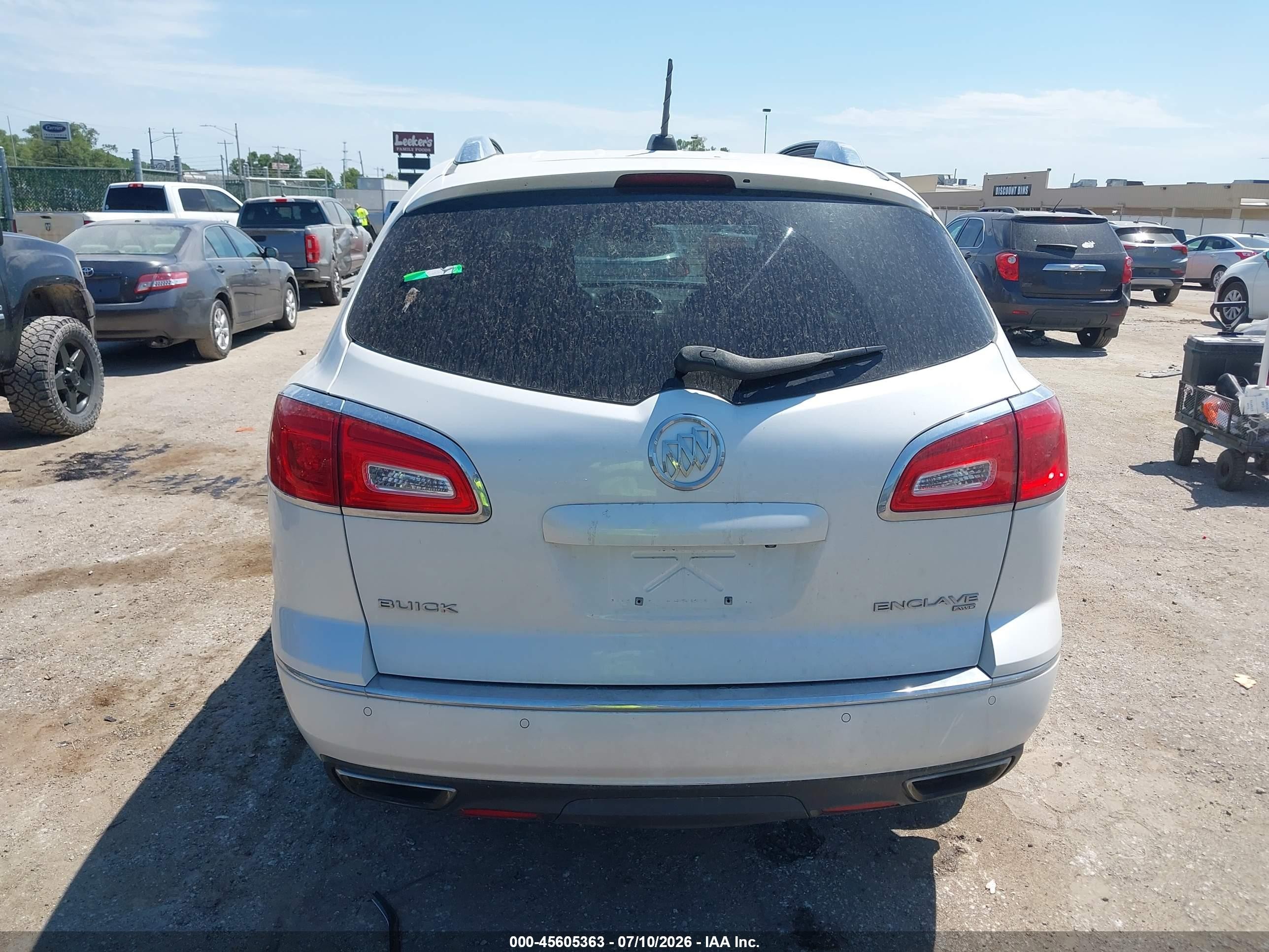 2016 Buick Enclave Premium White vin: 5GAKVCKD3GJ250110
