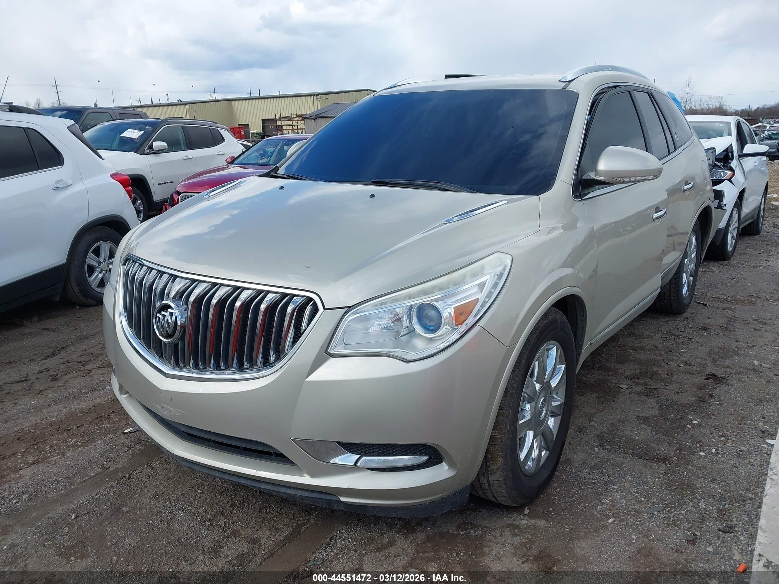 2013 Buick Enclave Leather Gold vin: 5GAKVCKD4DJ109428
