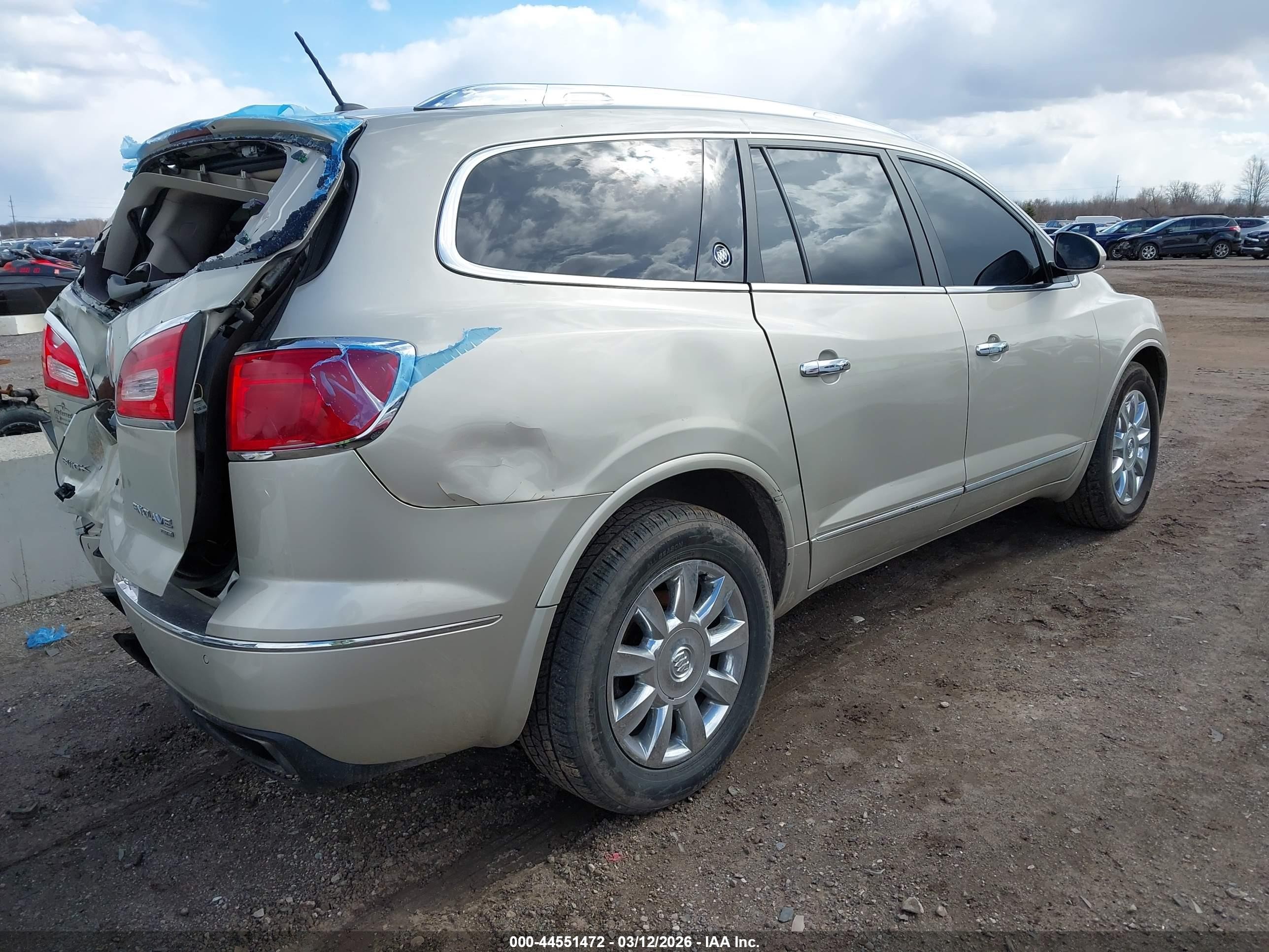 2013 Buick Enclave Leather Gold vin: 5GAKVCKD4DJ109428