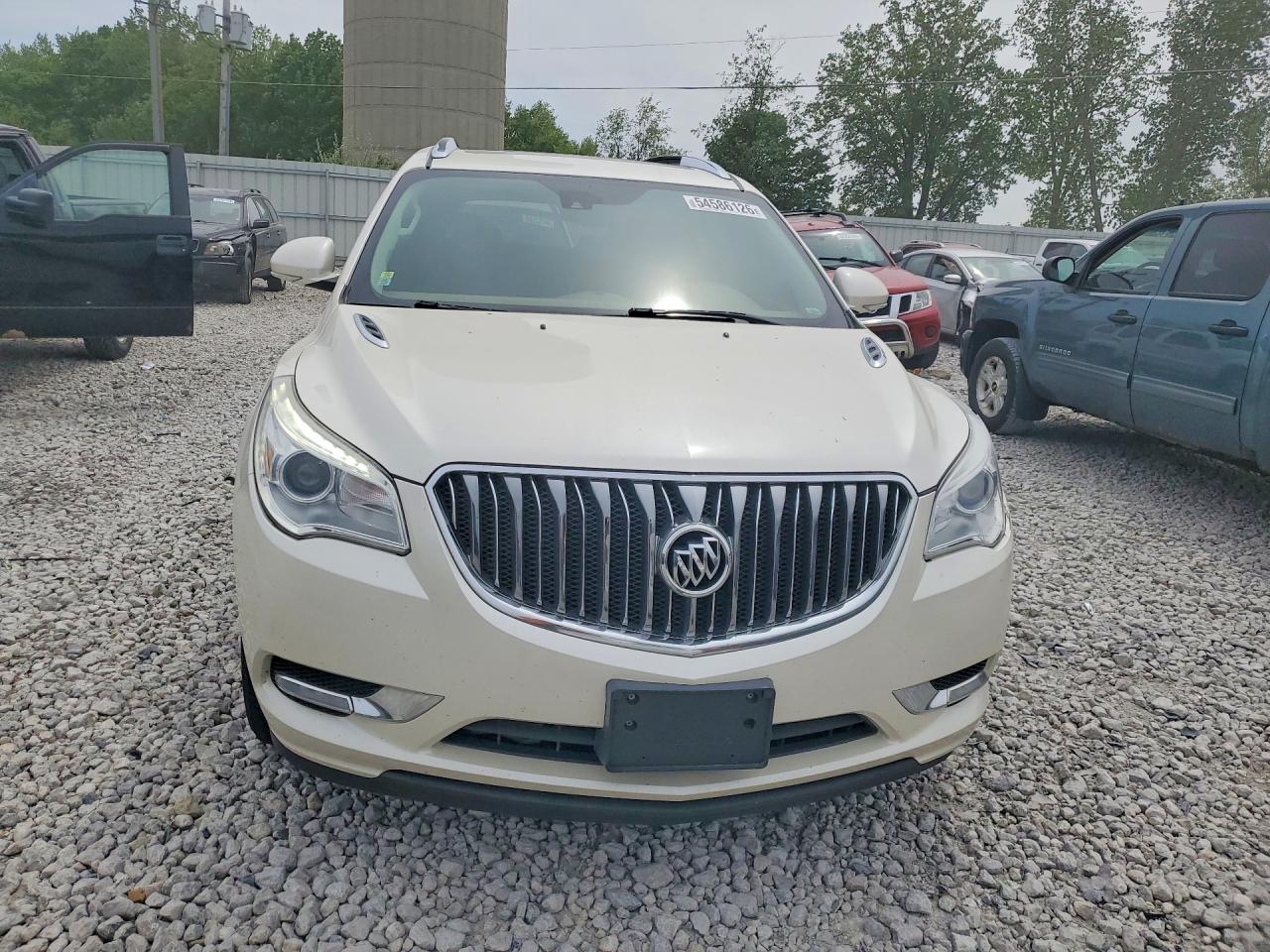 2014 Buick Enclave White vin: 5GAKVCKD4EJ200930