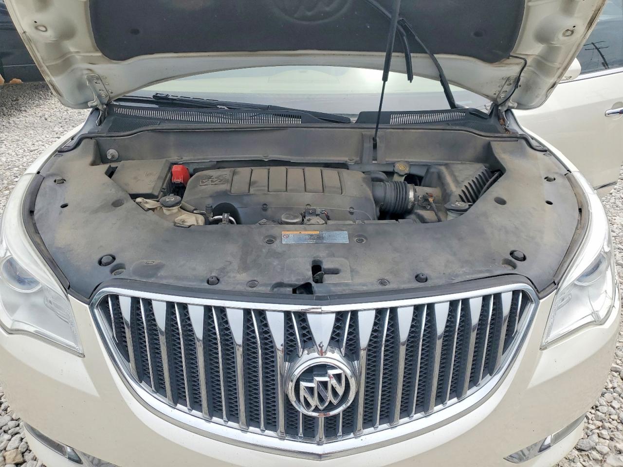 2014 Buick Enclave White vin: 5GAKVCKD4EJ200930
