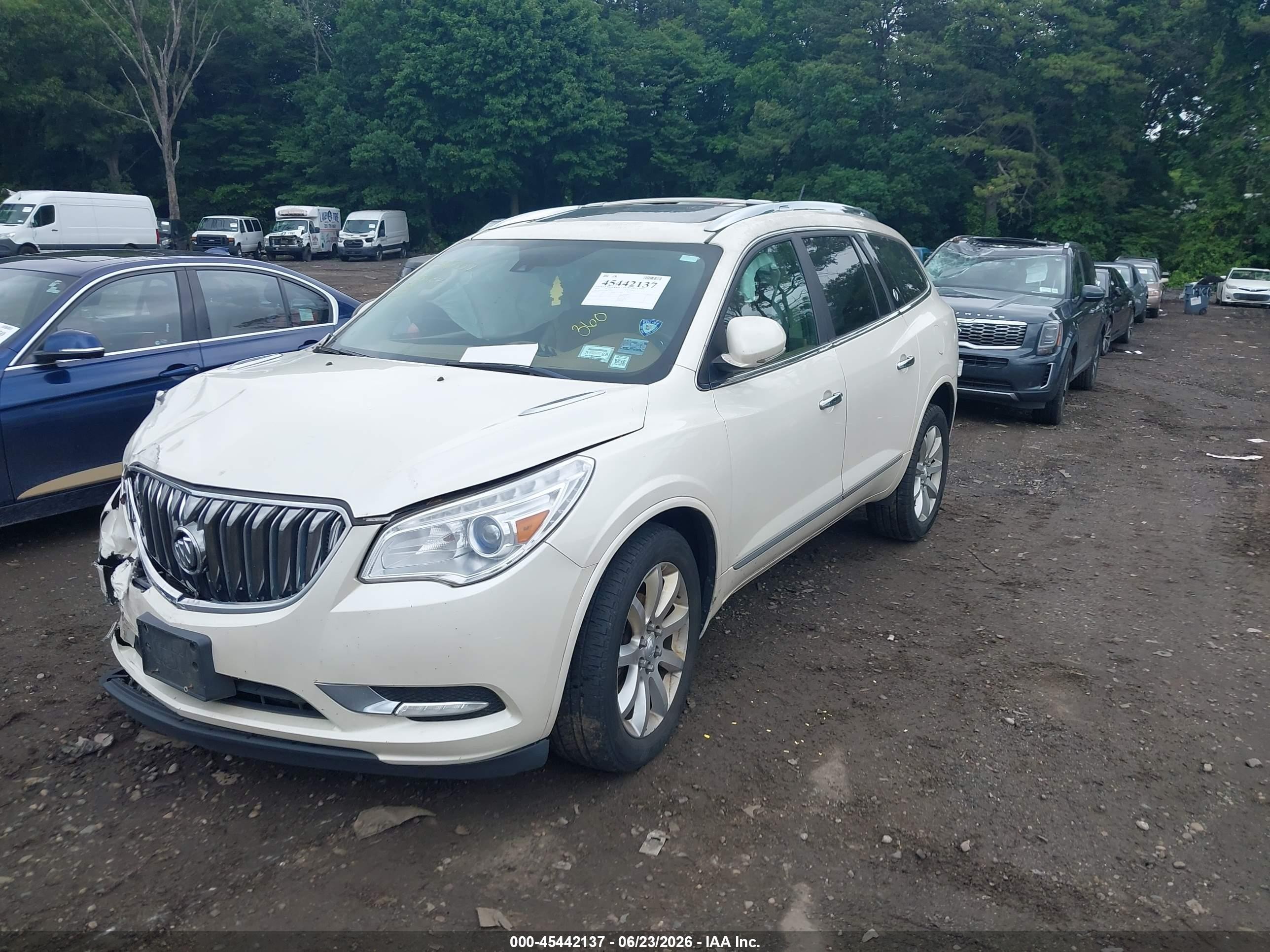 2014 Buick Enclave Premium Белый vin: 5GAKVCKD4EJ369670