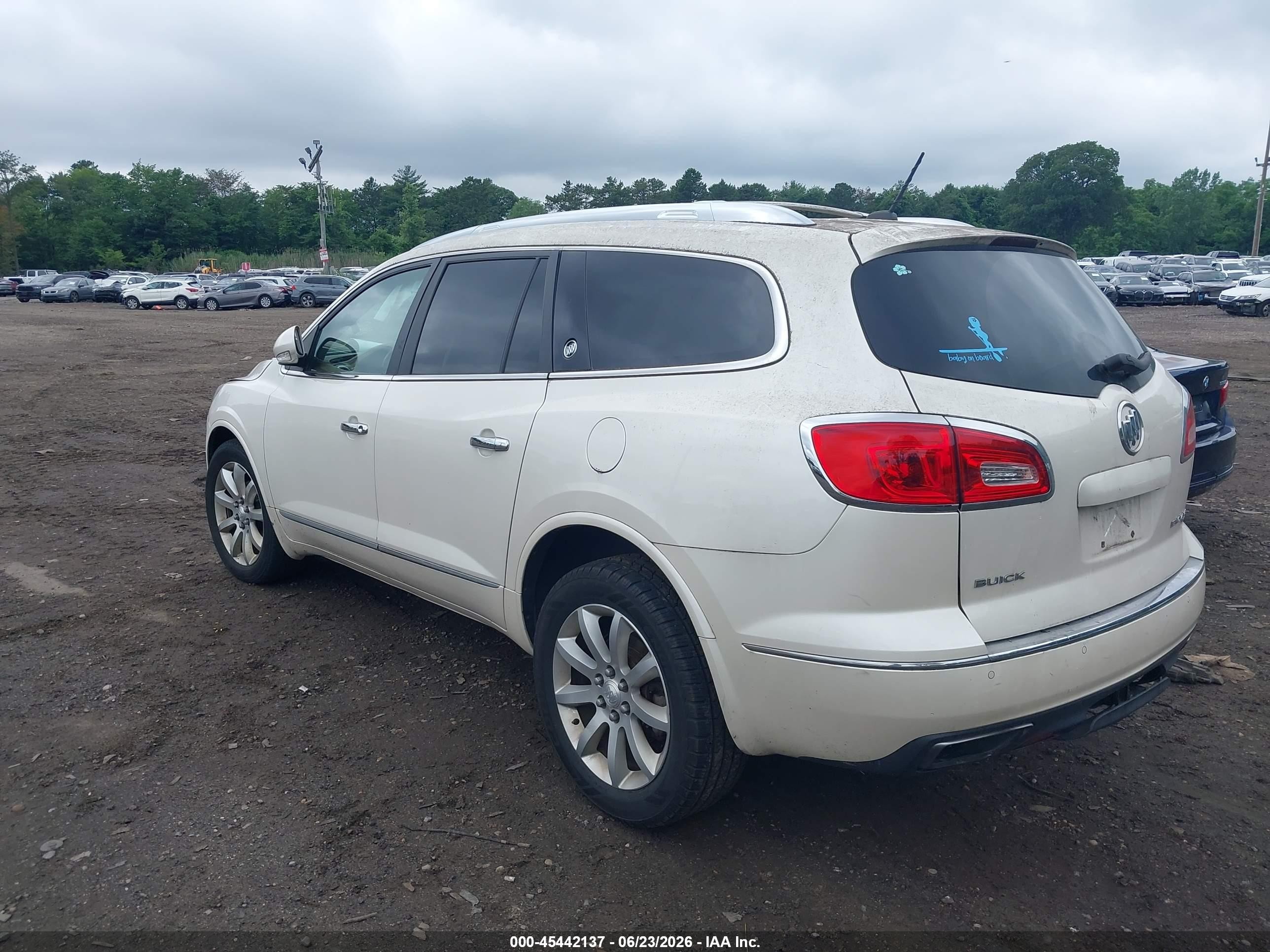 2014 Buick Enclave Premium Белый vin: 5GAKVCKD4EJ369670