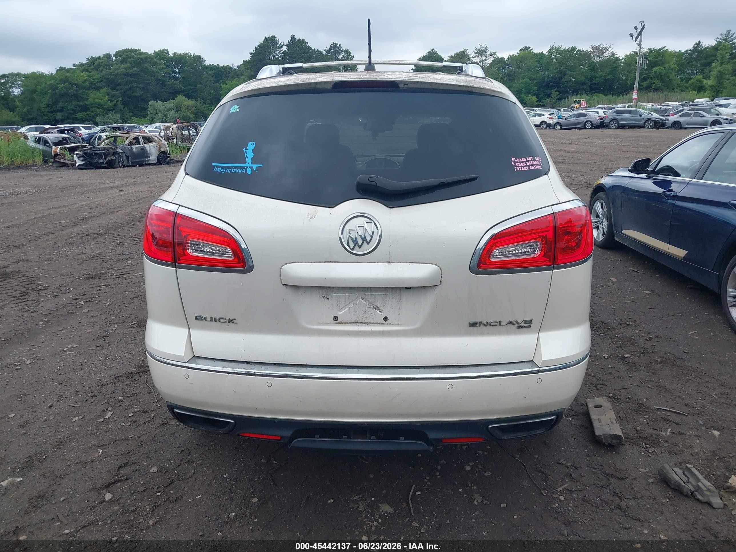 2014 Buick Enclave Premium Белый vin: 5GAKVCKD4EJ369670