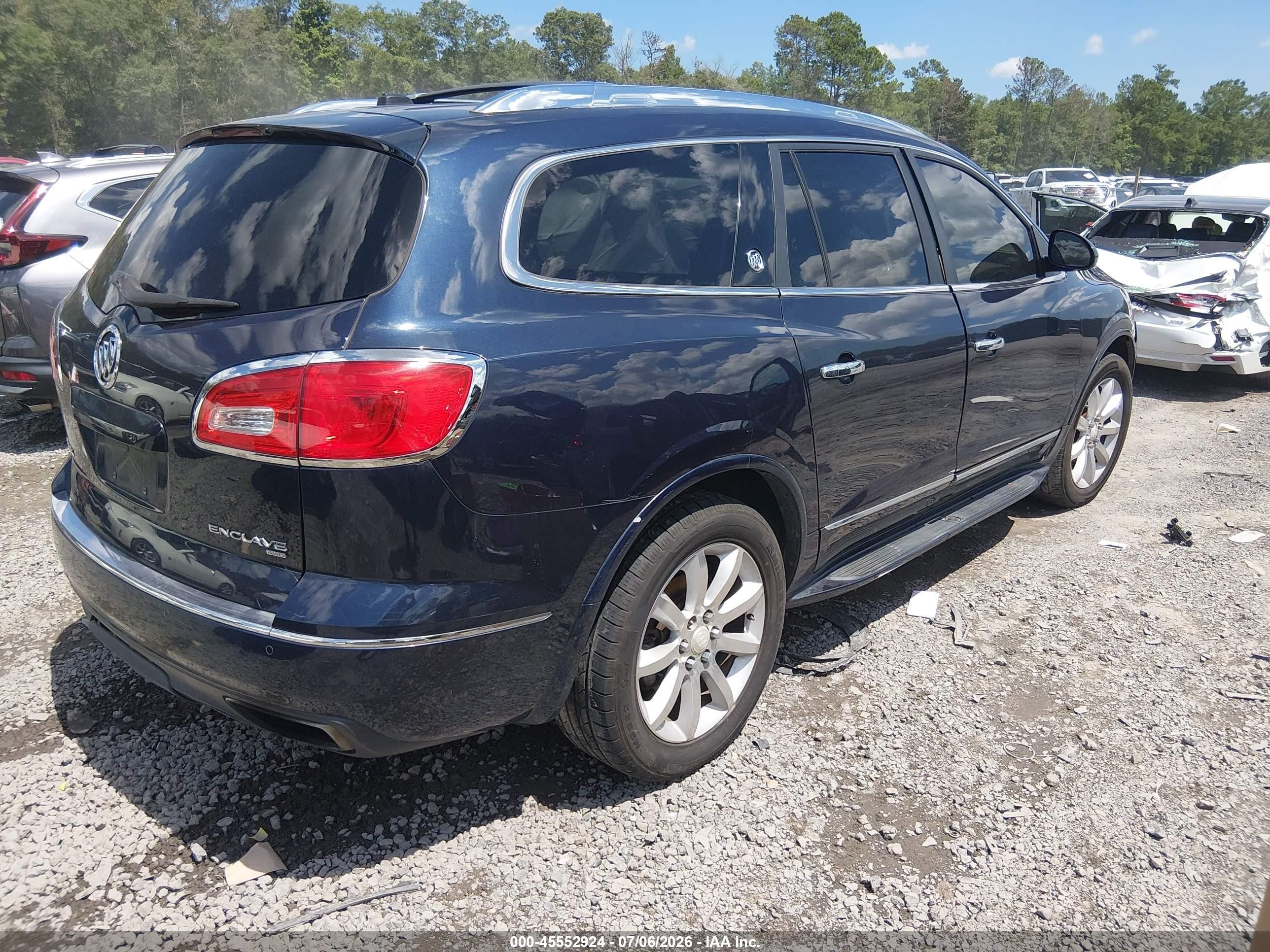 2015 Buick Enclave Premium Blue vin: 5GAKVCKD4FJ281364
