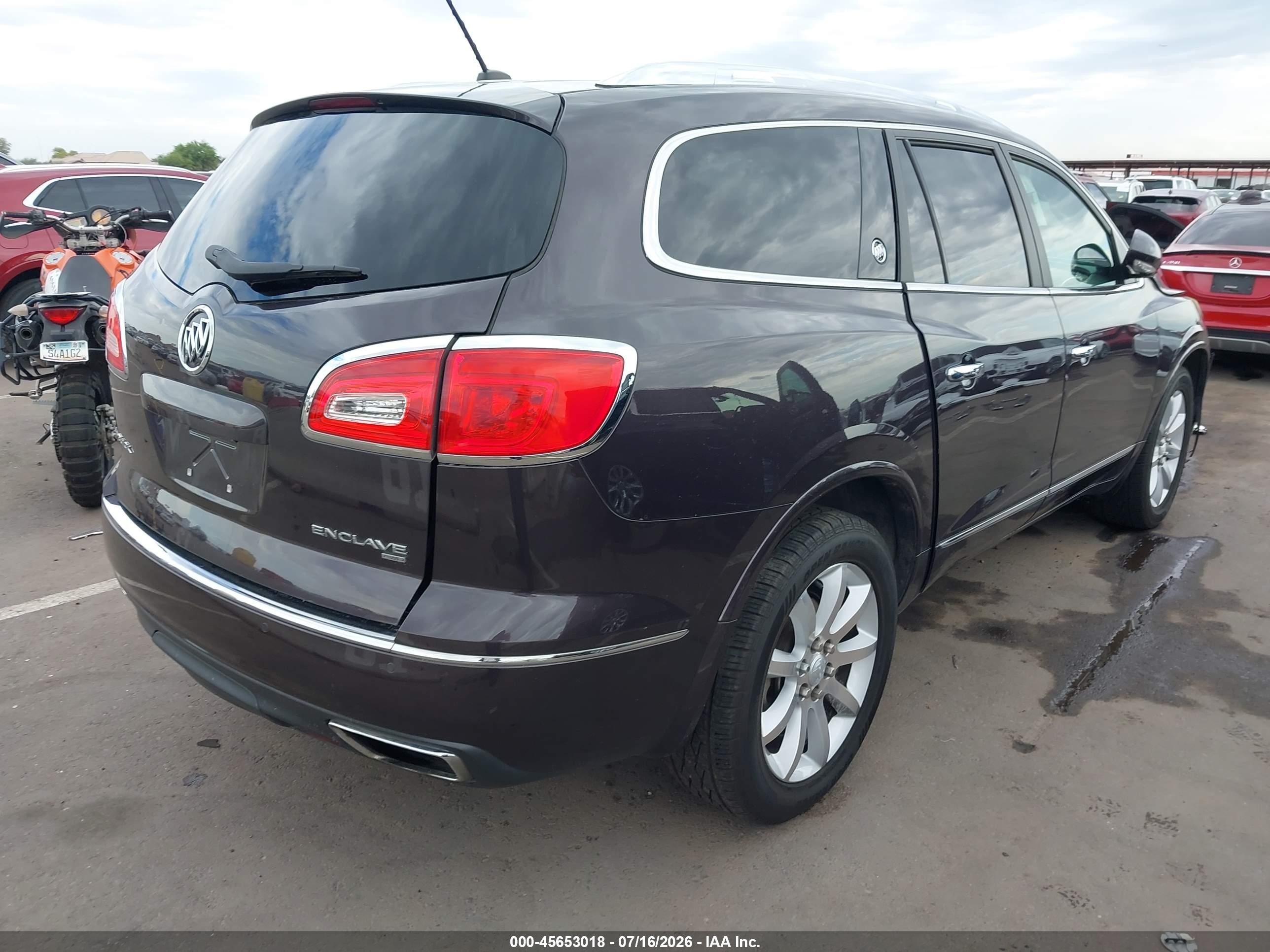 2015 Buick Enclave Premium Черный vin: 5GAKVCKD4FJ374126