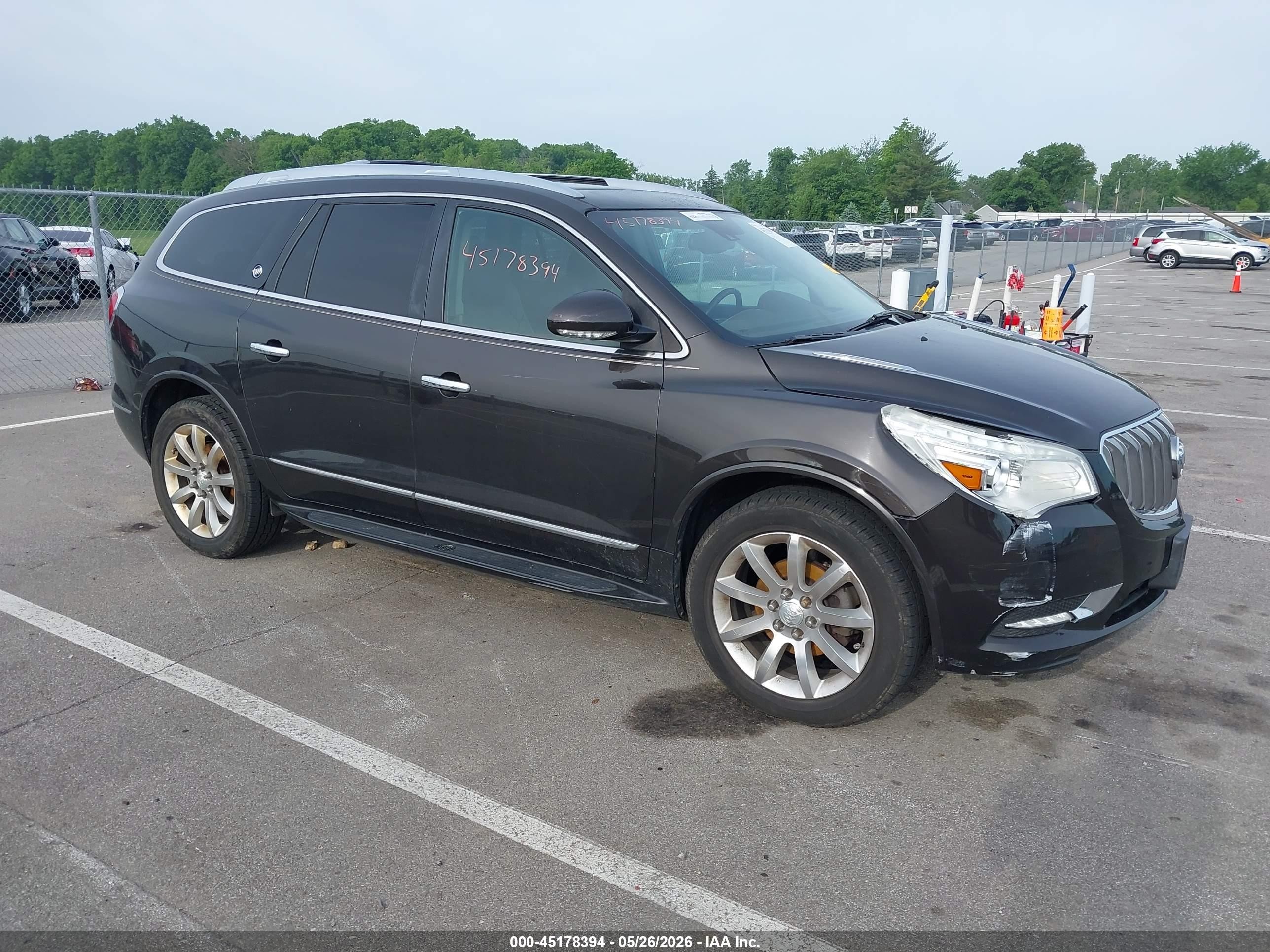 2014 Buick Enclave Premium Brown vin: 5GAKVCKD5EJ239655