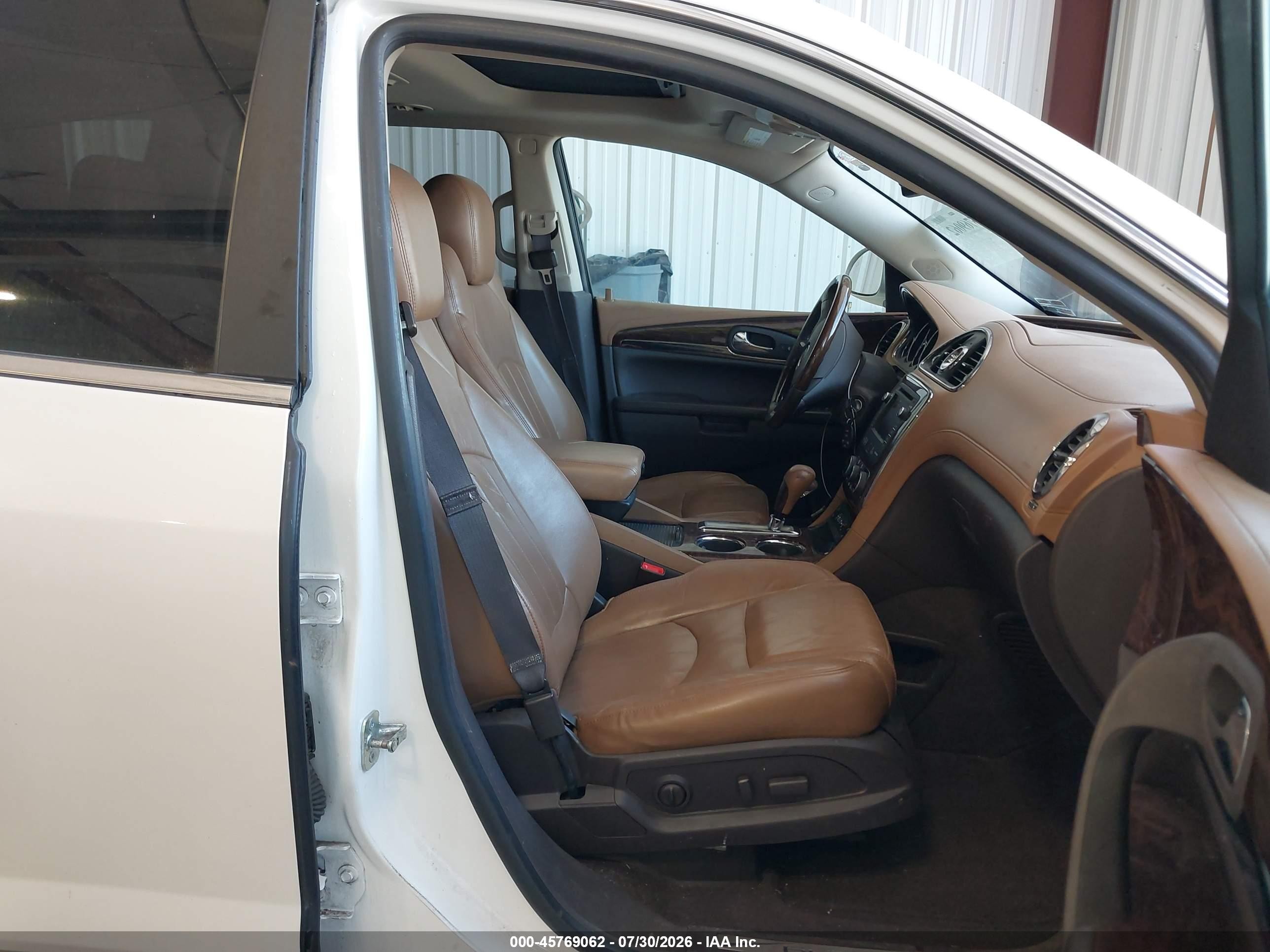 2014 Buick Enclave Premium White vin: 5GAKVCKD5EJ264166