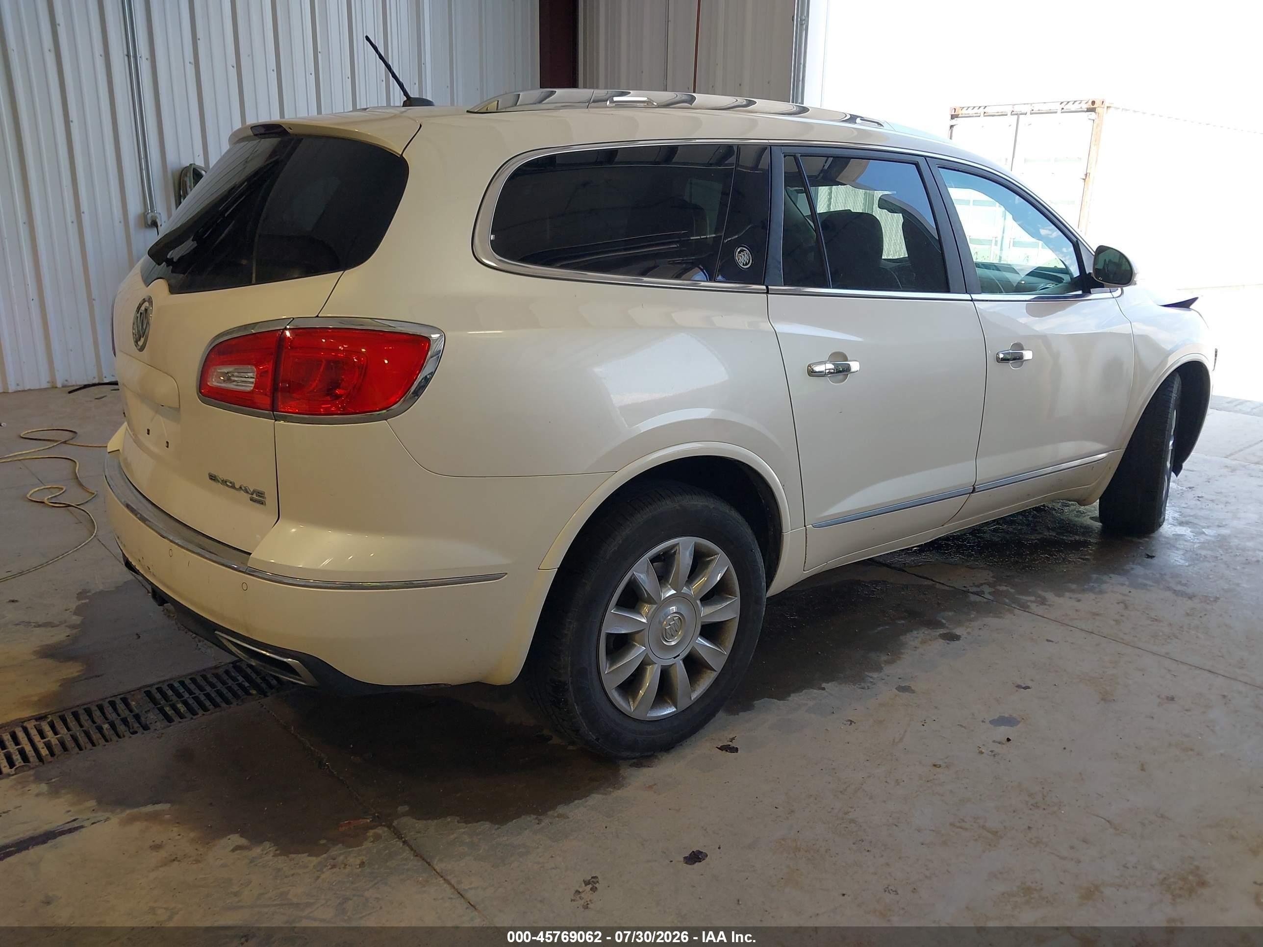 2014 Buick Enclave Premium White vin: 5GAKVCKD5EJ264166