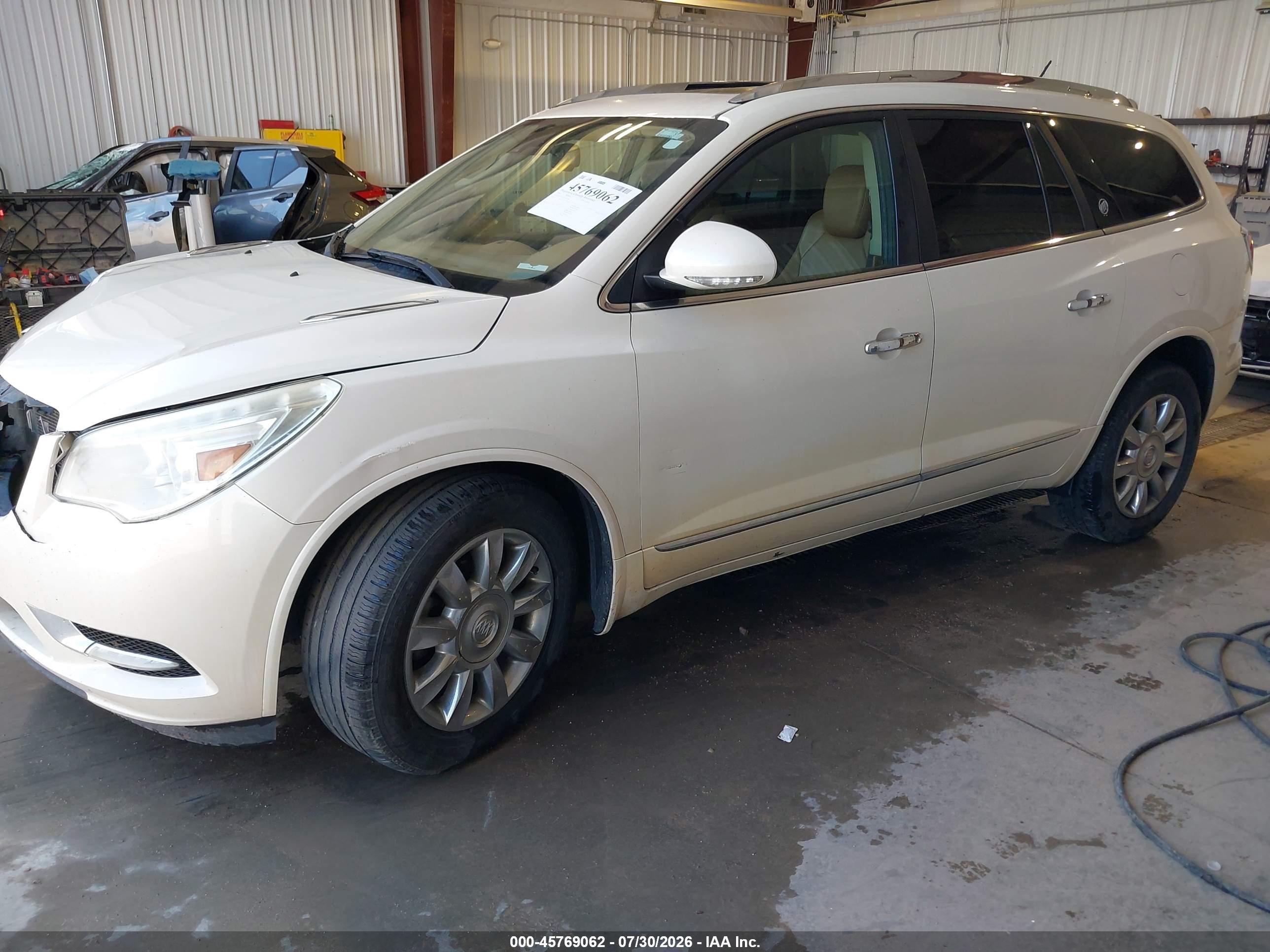 2014 Buick Enclave Premium White vin: 5GAKVCKD5EJ264166