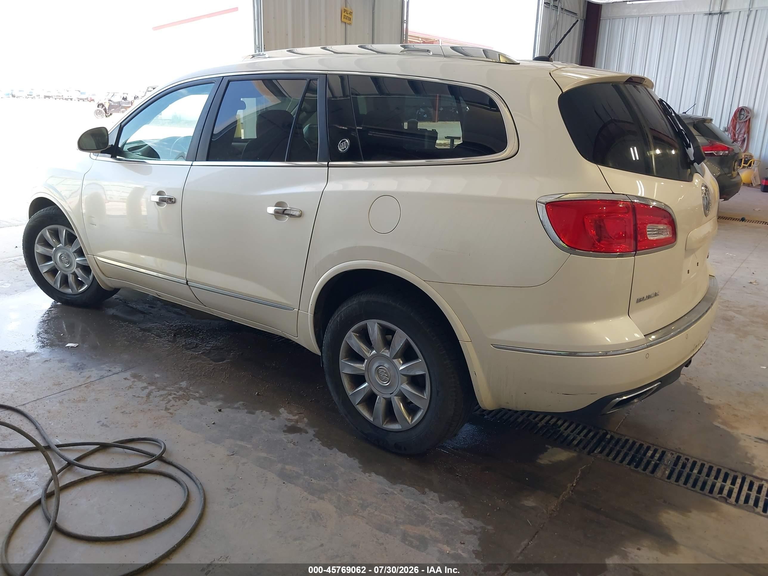 2014 Buick Enclave Premium White vin: 5GAKVCKD5EJ264166