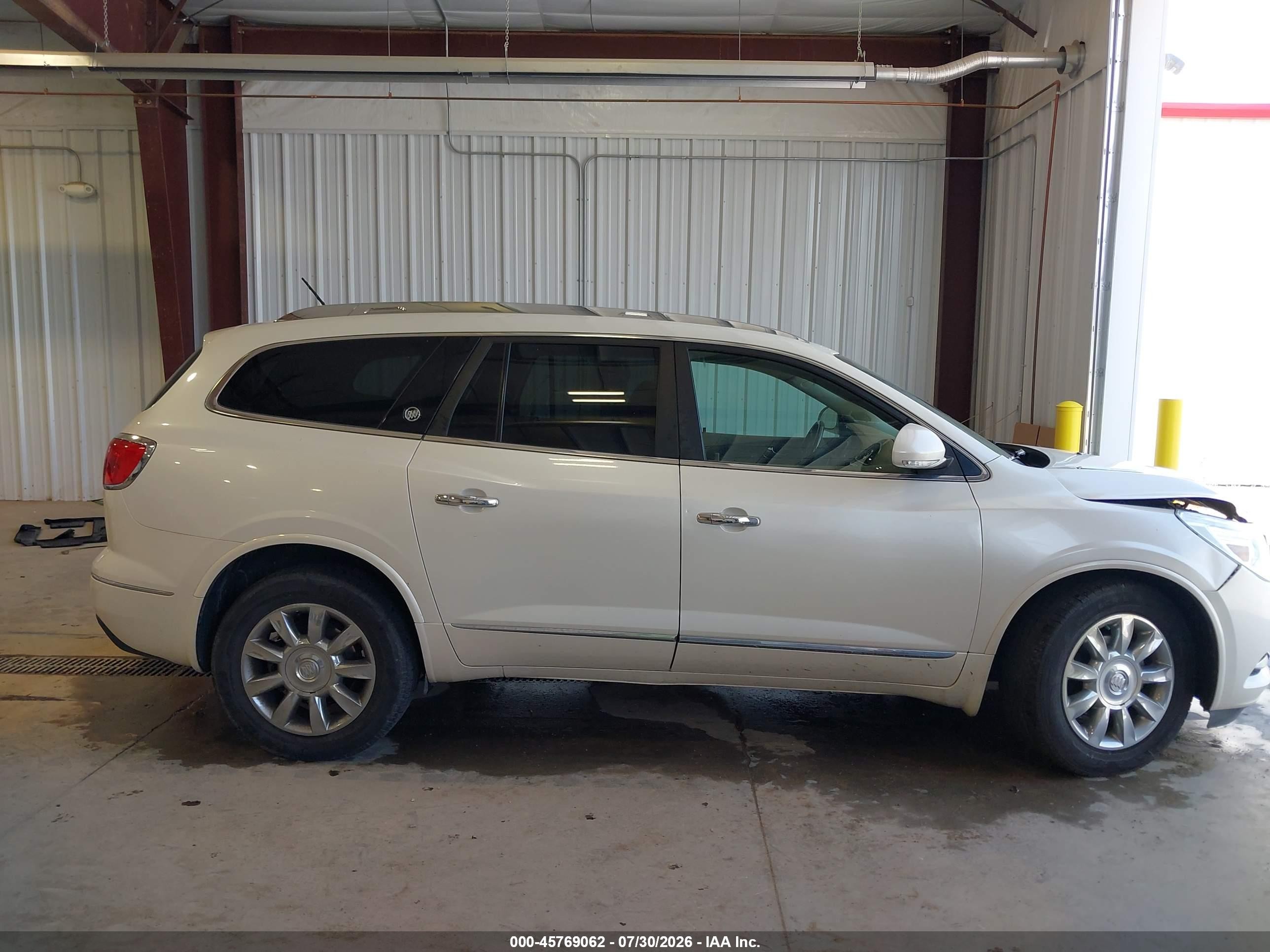 2014 Buick Enclave Premium White vin: 5GAKVCKD5EJ264166