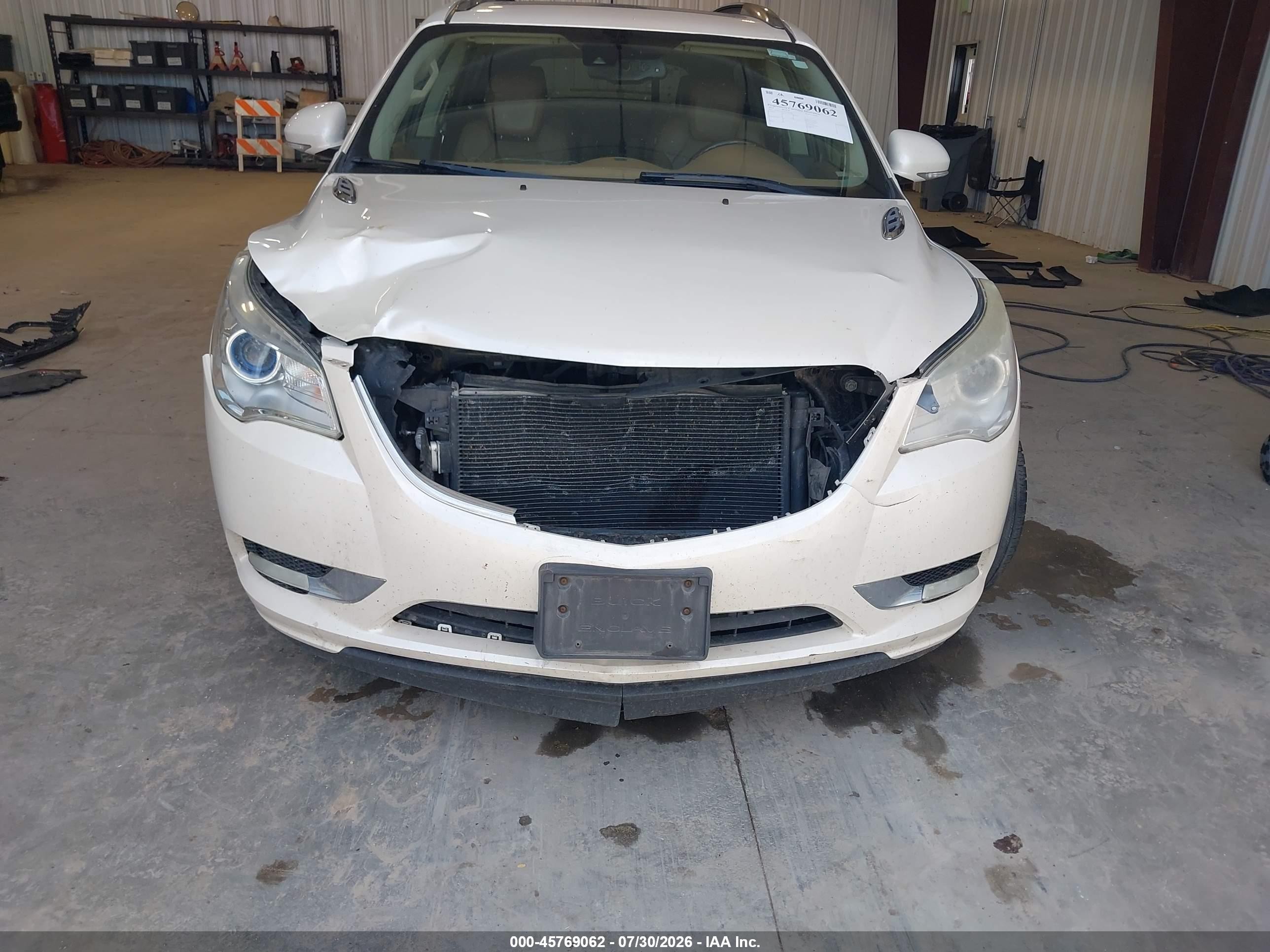 2014 Buick Enclave Premium White vin: 5GAKVCKD5EJ264166