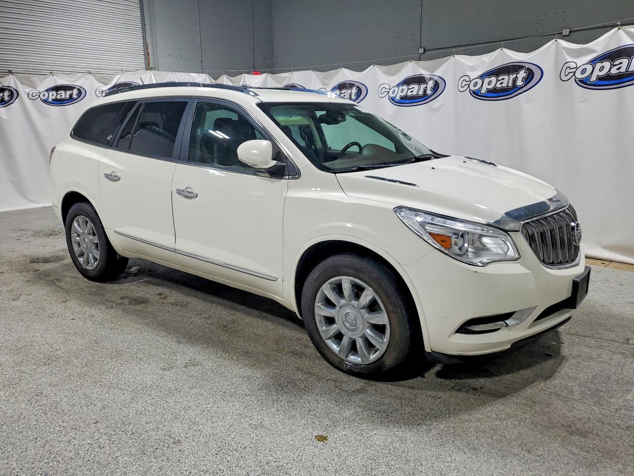 2014 Buick Enclave White vin: 5GAKVCKD5EJ268850