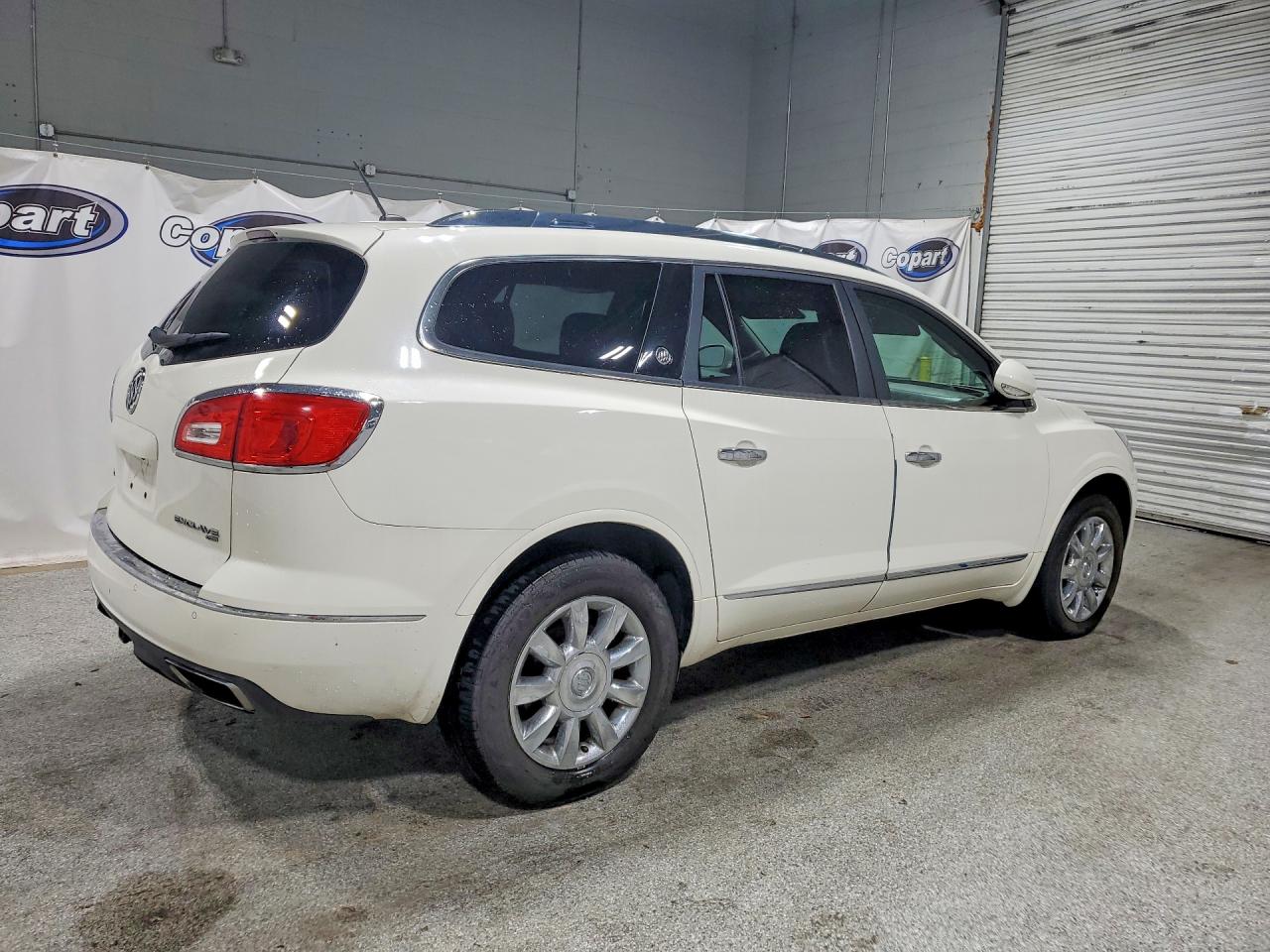 2014 Buick Enclave White vin: 5GAKVCKD5EJ268850