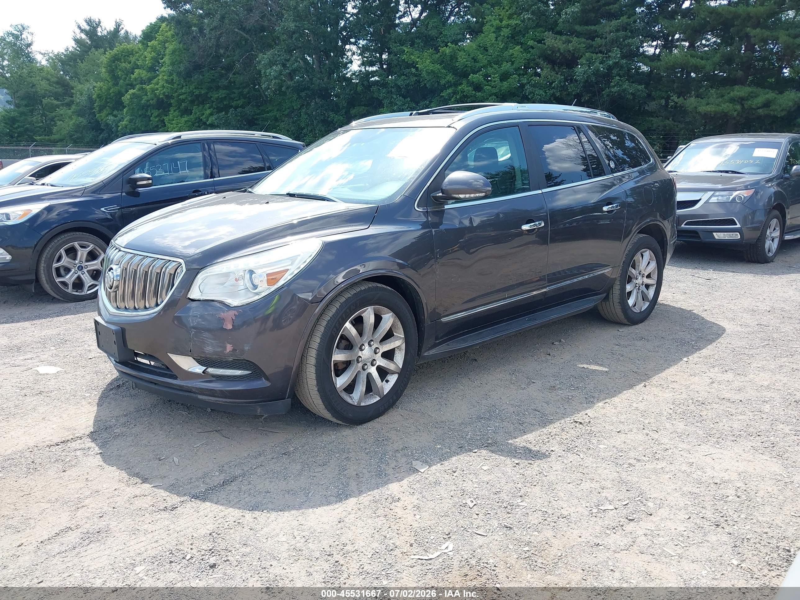 2014 Buick Enclave Premium Gray vin: 5GAKVCKD5EJ365739