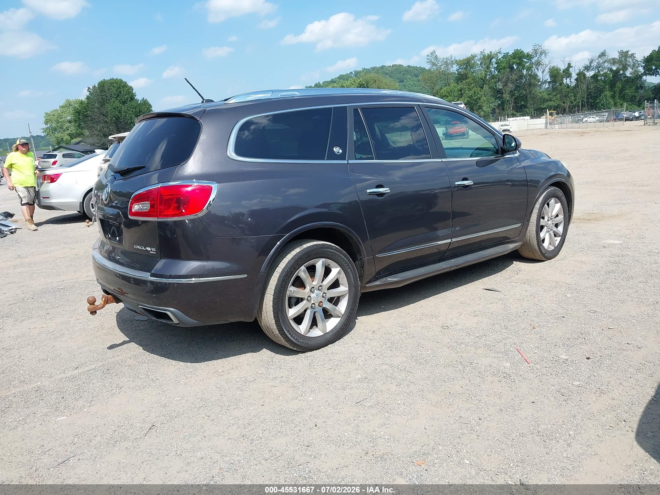 2014 Buick Enclave Premium Gray vin: 5GAKVCKD5EJ365739