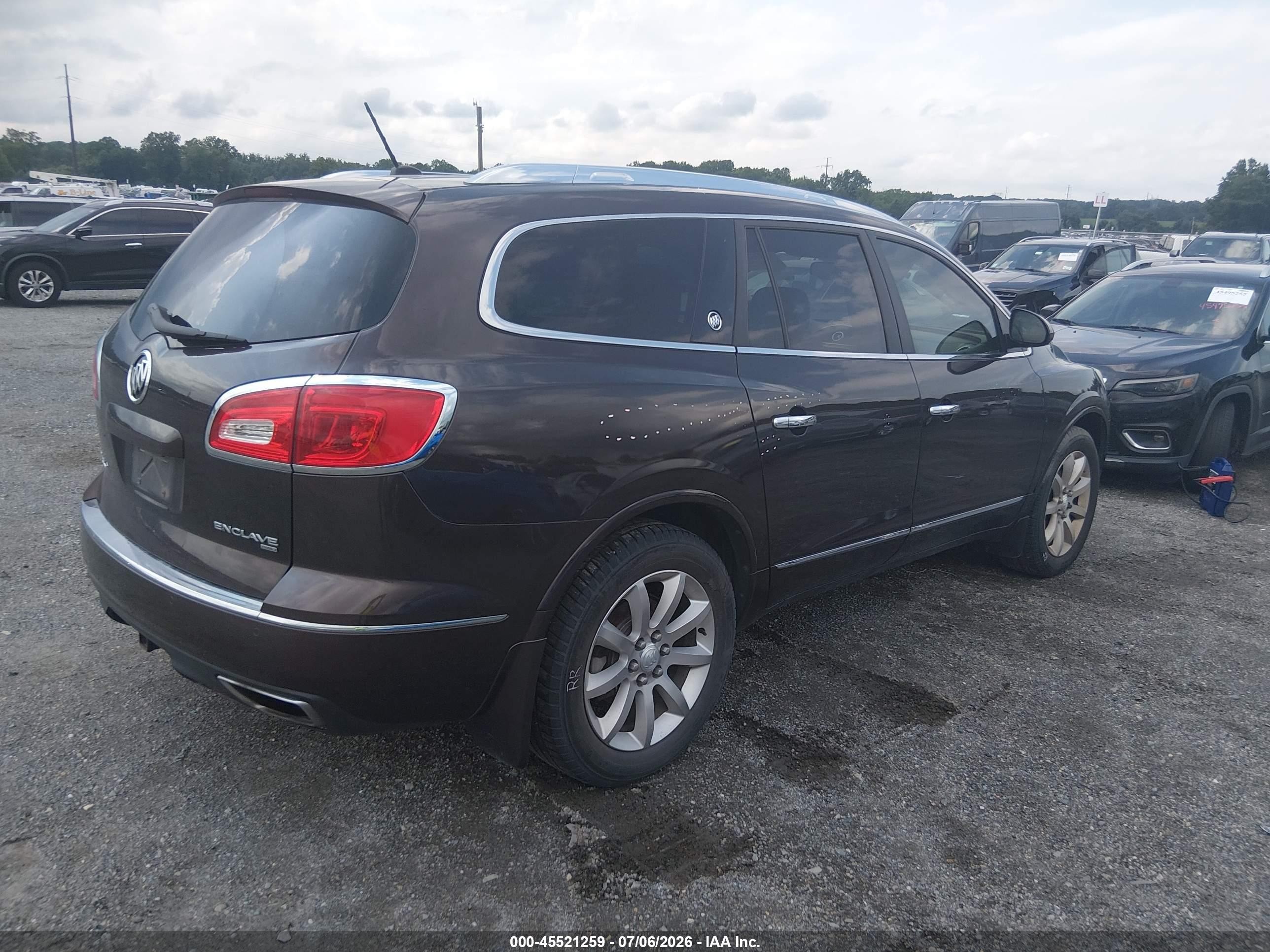 2015 Buick Enclave Premium Burgundy vin: 5GAKVCKD5FJ185713