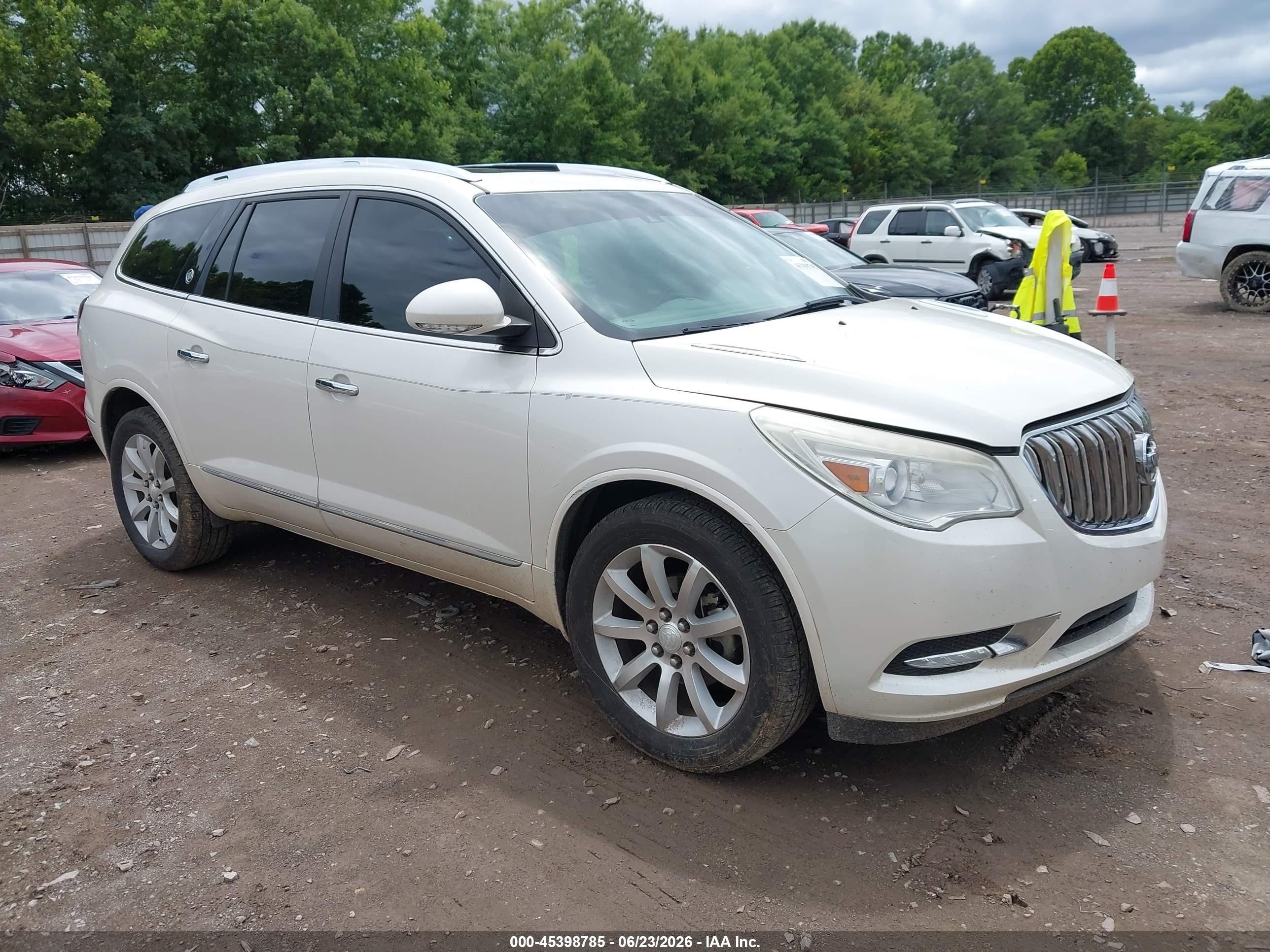 2015 Buick Enclave Premium White vin: 5GAKVCKD5FJ238023