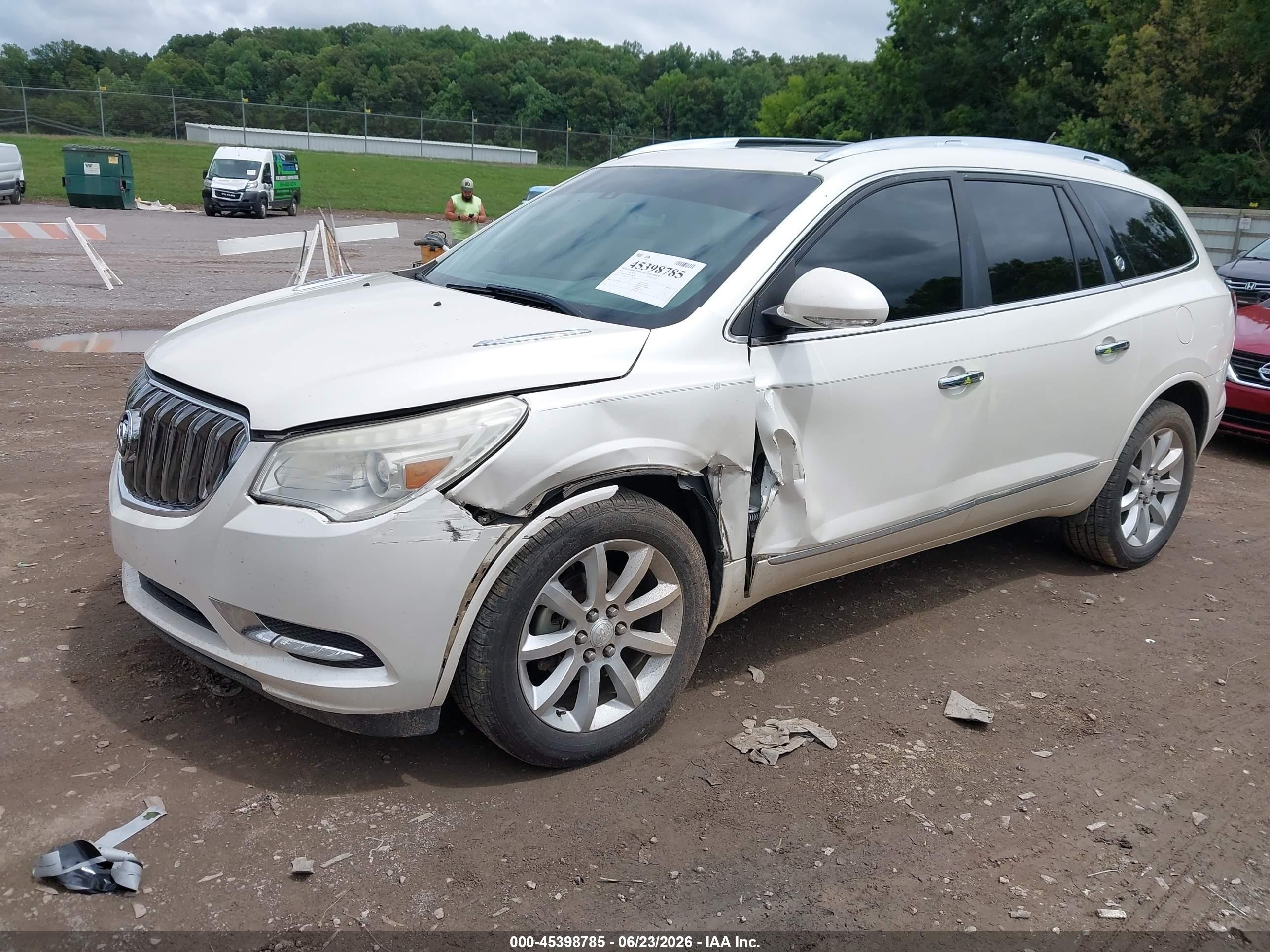 2015 Buick Enclave Premium White vin: 5GAKVCKD5FJ238023