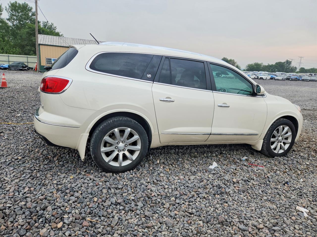 2015 Buick Enclave White vin: 5GAKVCKD5FJ283558