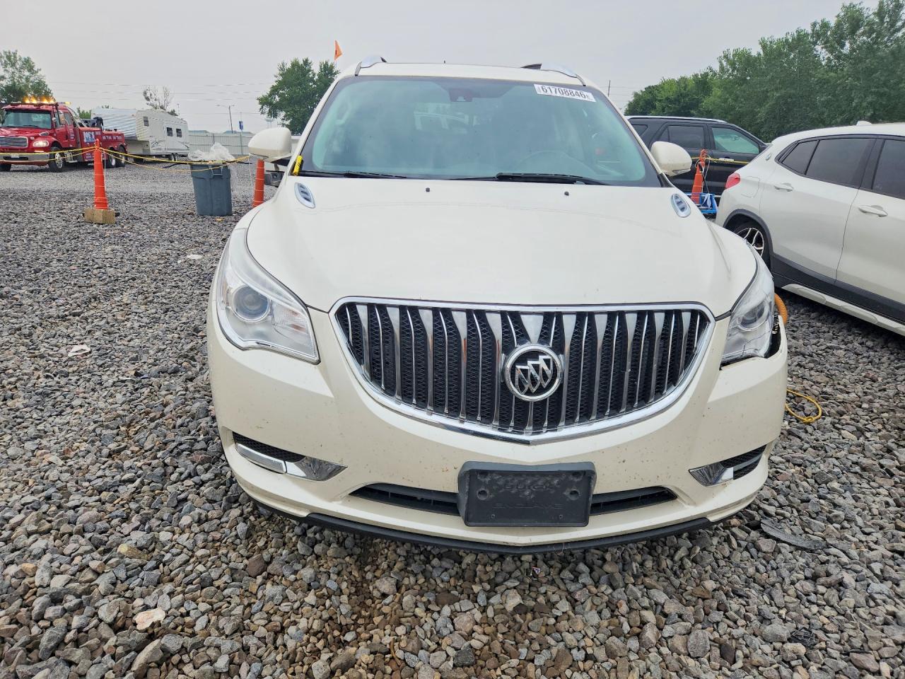 2015 Buick Enclave White vin: 5GAKVCKD5FJ283558