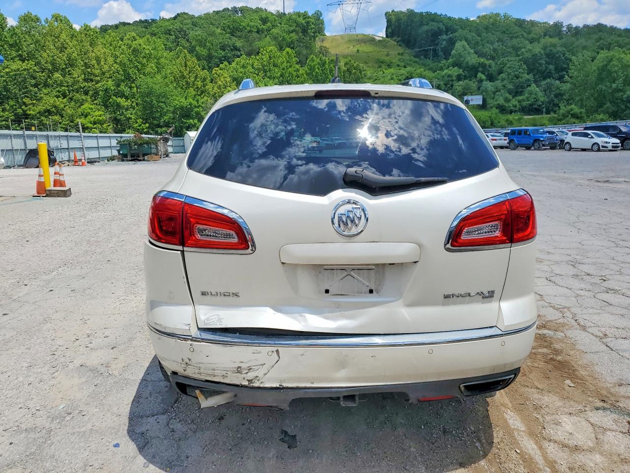 2014 Buick Enclave Белый vin: 5GAKVCKD6EJ141380
