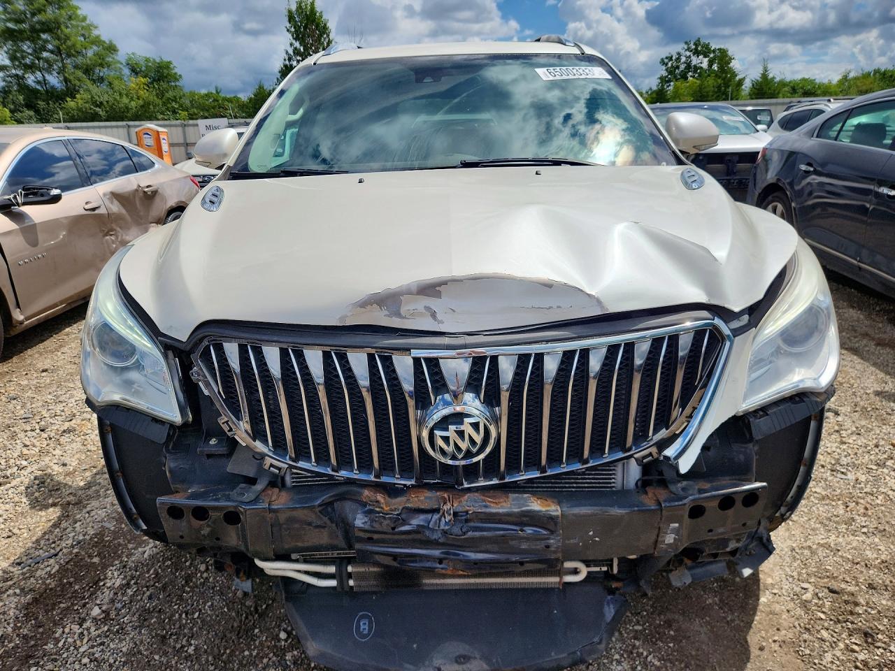 2014 Buick Enclave White vin: 5GAKVCKD6EJ327209