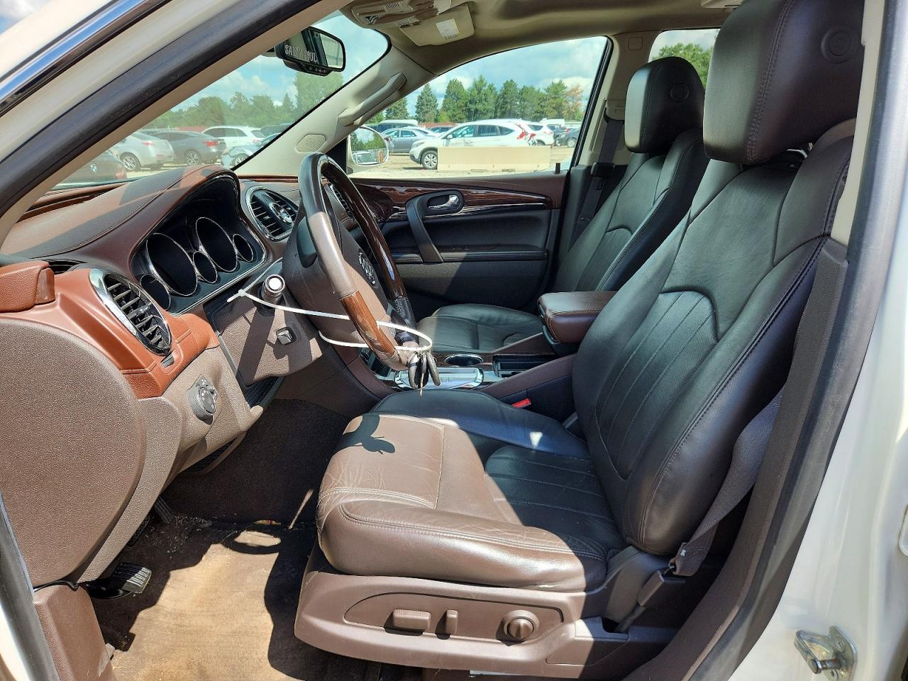 2014 Buick Enclave White vin: 5GAKVCKD6EJ327209