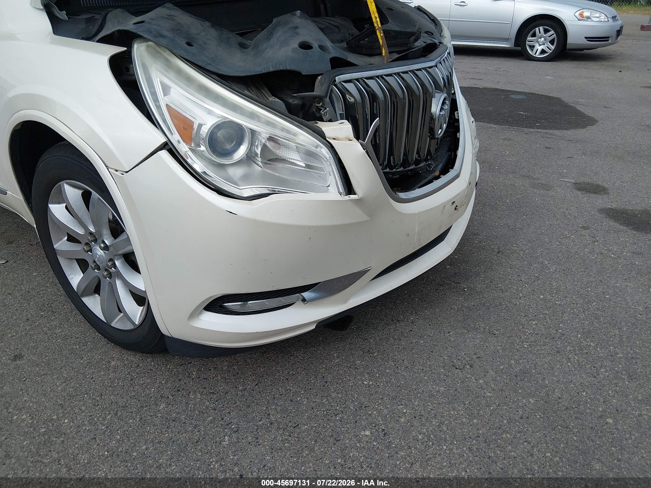 2014 Buick Enclave Premium White vin: 5GAKVCKD6EJ364230