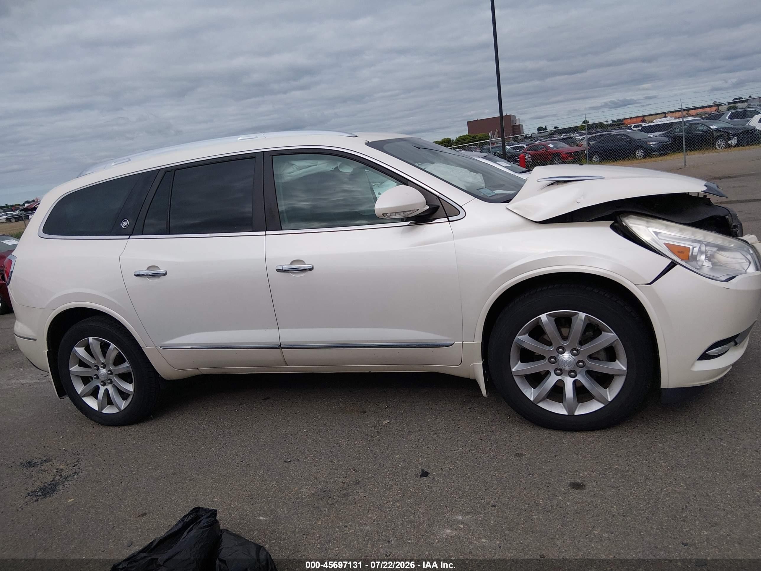 2014 Buick Enclave Premium White vin: 5GAKVCKD6EJ364230