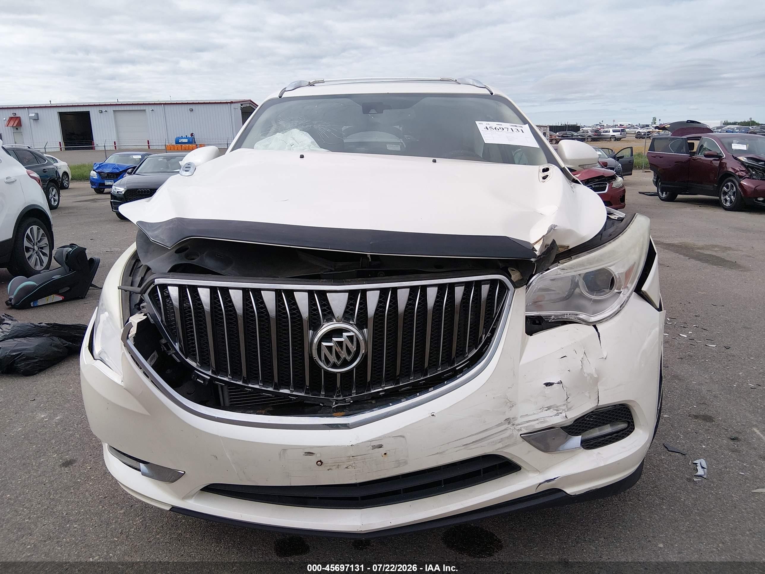 2014 Buick Enclave Premium White vin: 5GAKVCKD6EJ364230