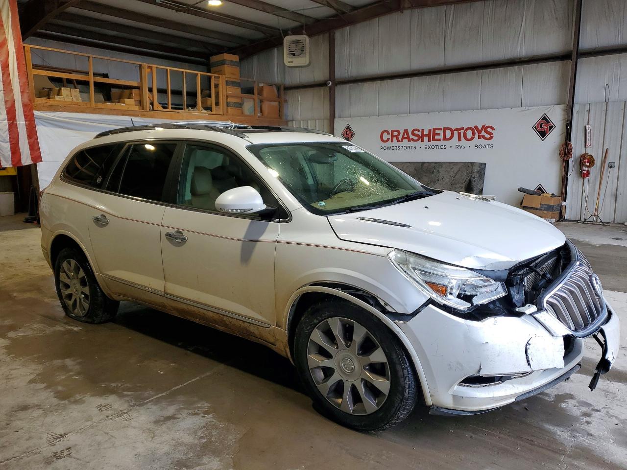 2016 Buick Enclave White vin: 5GAKVCKD6GJ205162