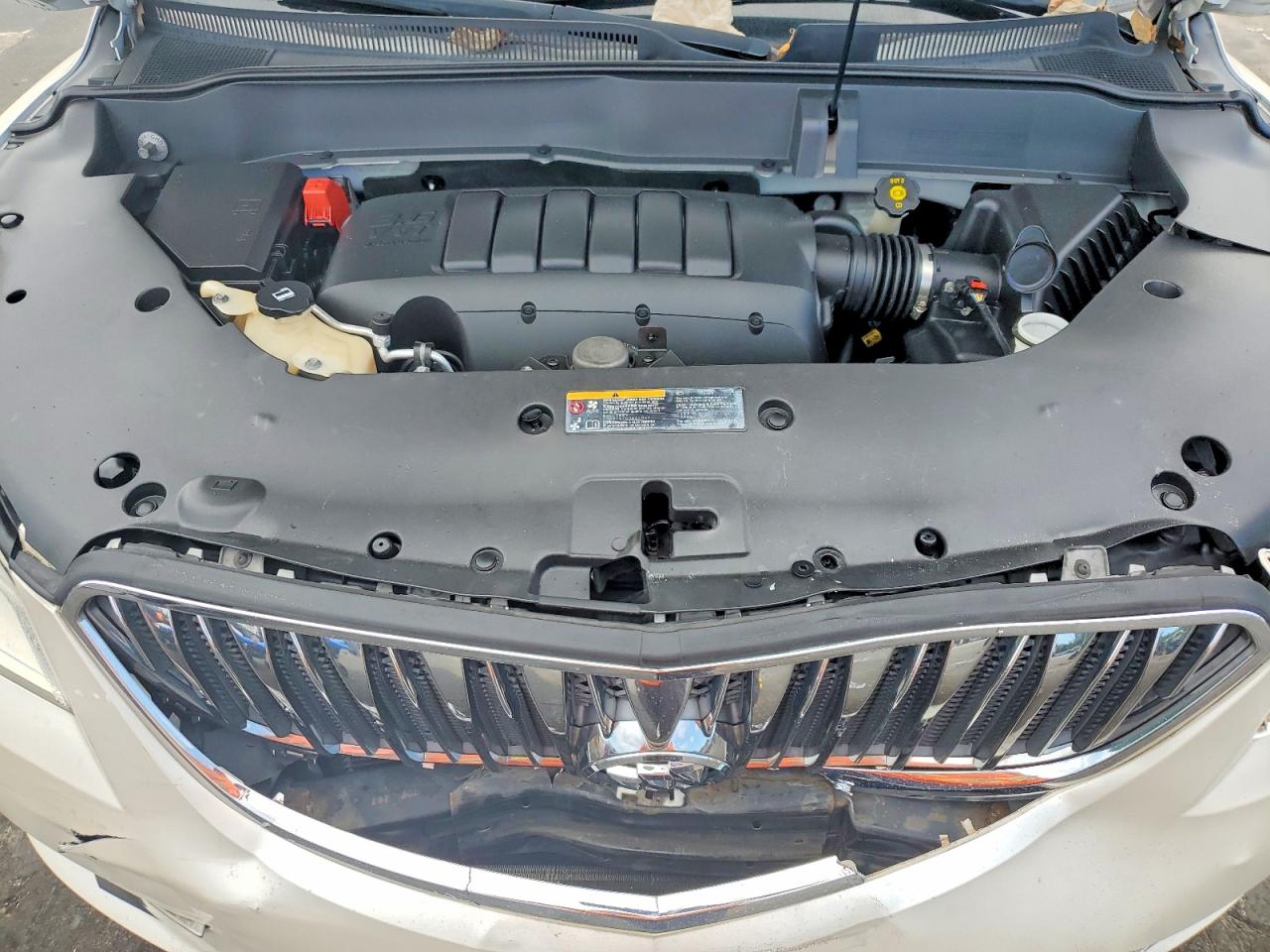 2013 Buick Enclave White vin: 5GAKVCKD7DJ198542
