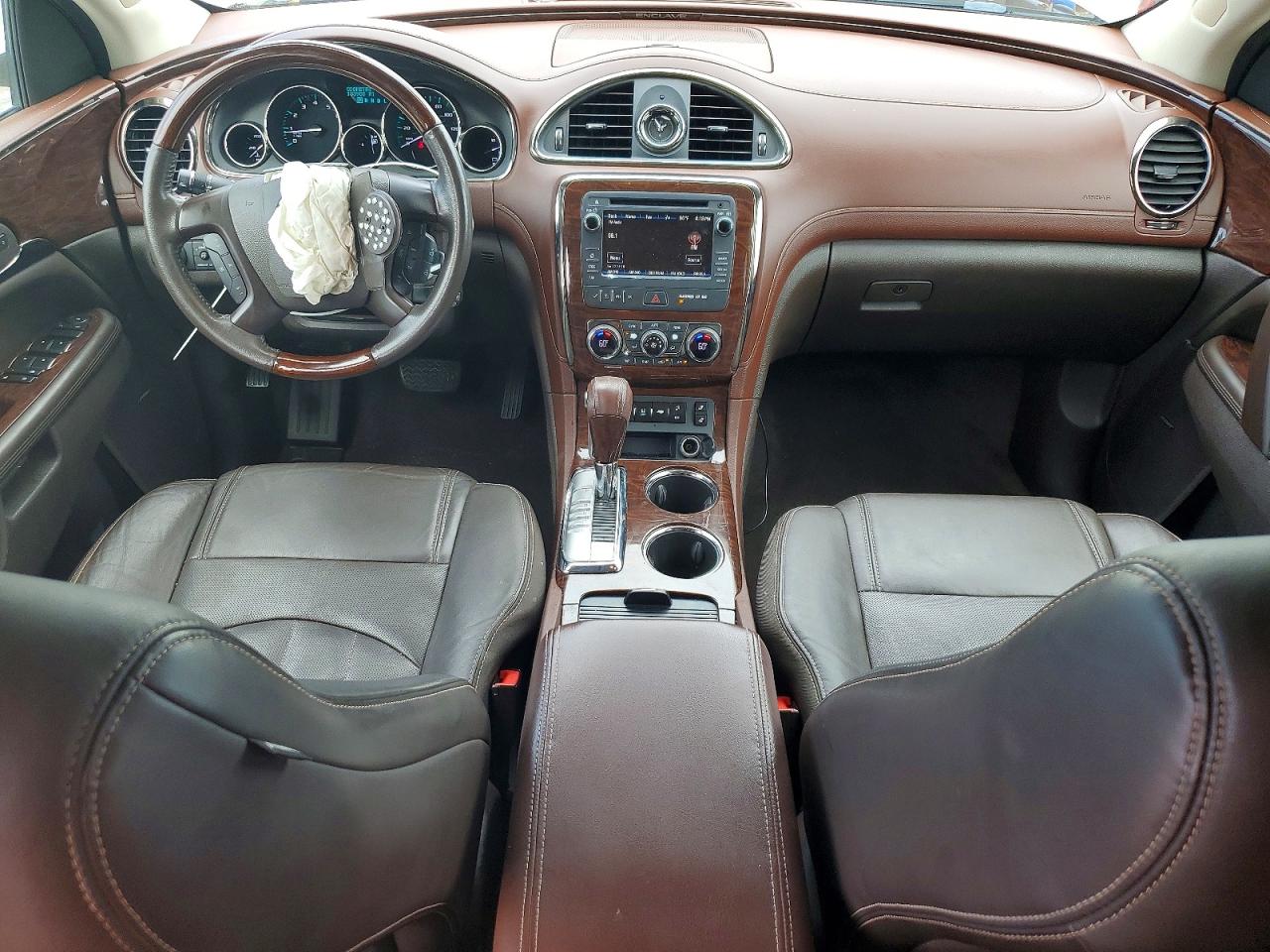 2013 Buick Enclave White vin: 5GAKVCKD7DJ198542