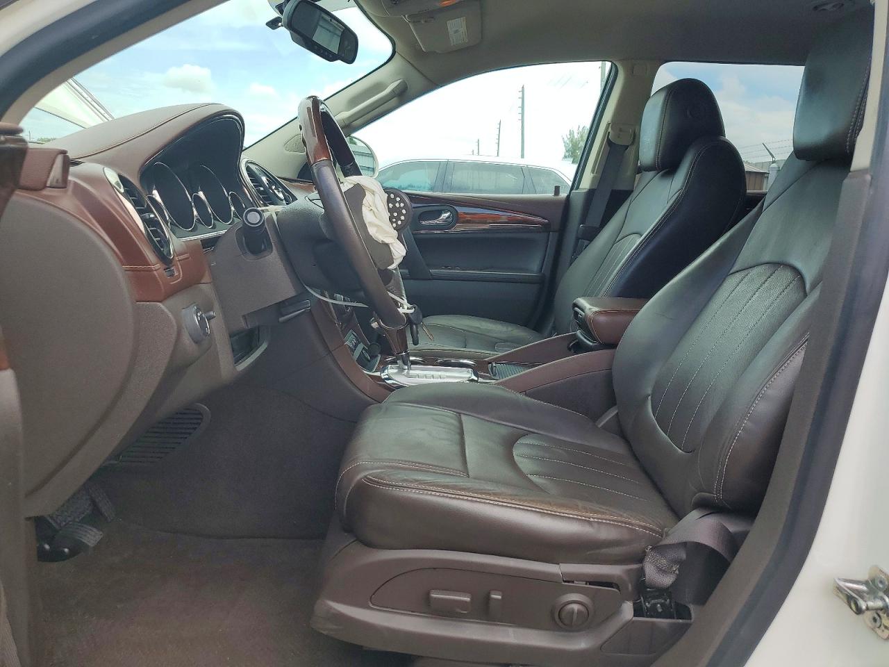 2013 Buick Enclave White vin: 5GAKVCKD7DJ198542
