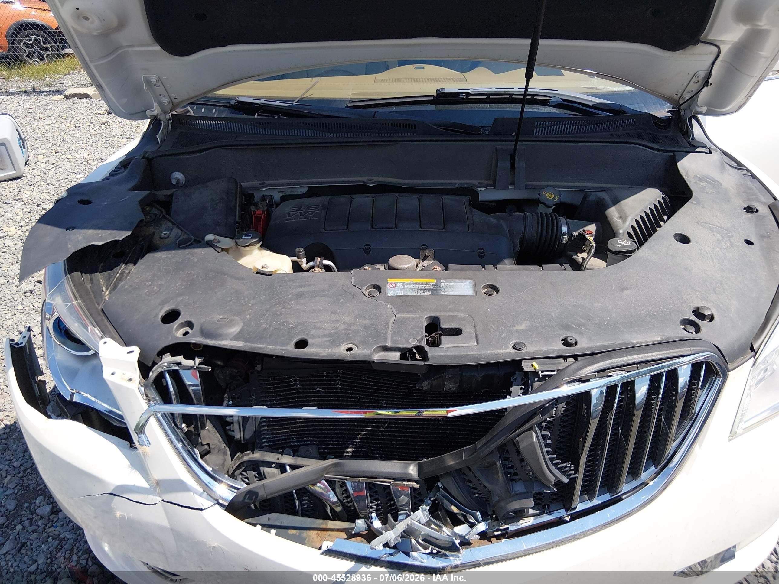 2013 Buick Enclave Leather Белый vin: 5GAKVCKD7DJ235198