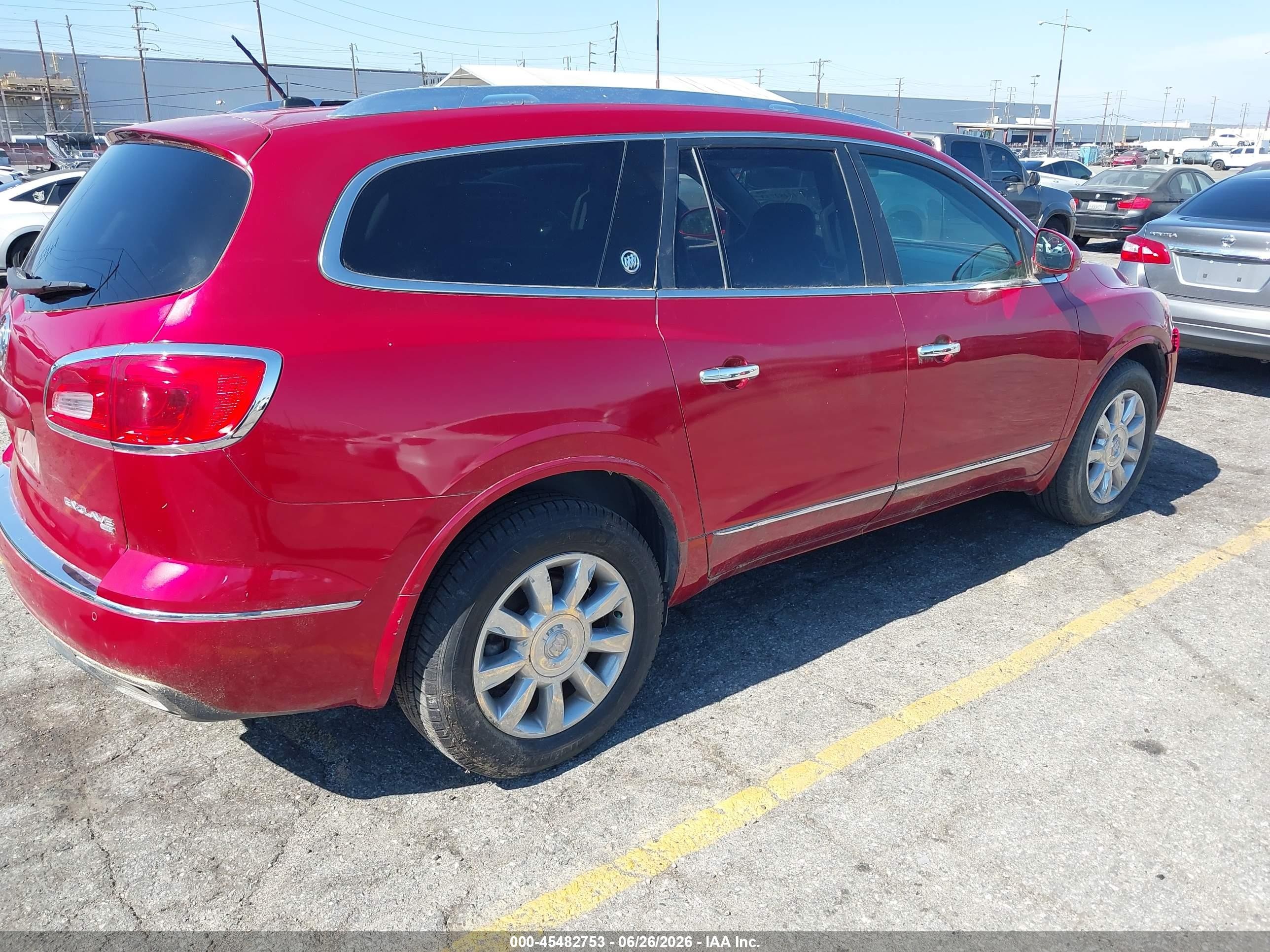2013 Buick Enclave Leather Red vin: 5GAKVCKD7DJ268346