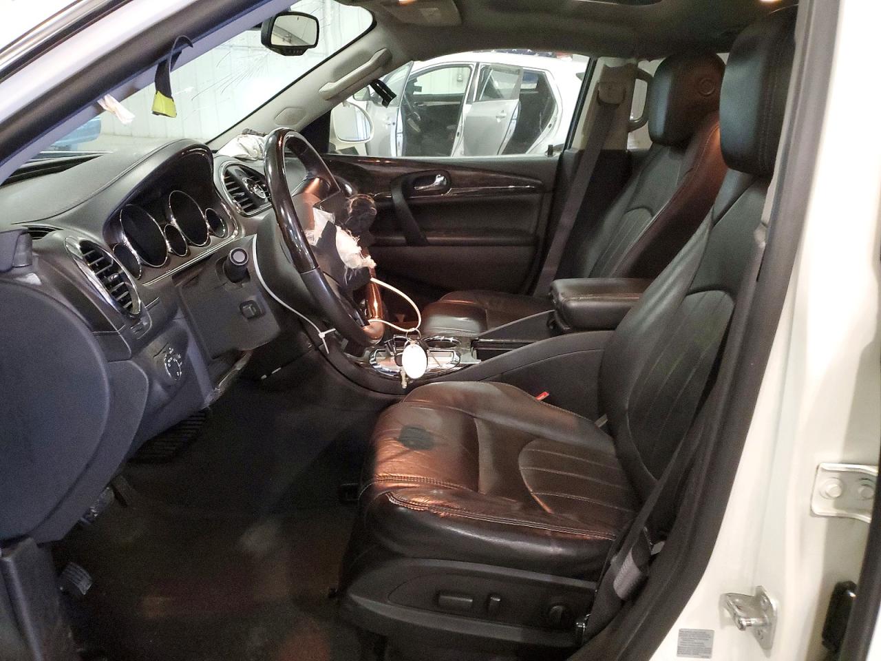 2014 Buick Enclave White vin: 5GAKVCKD7EJ296486