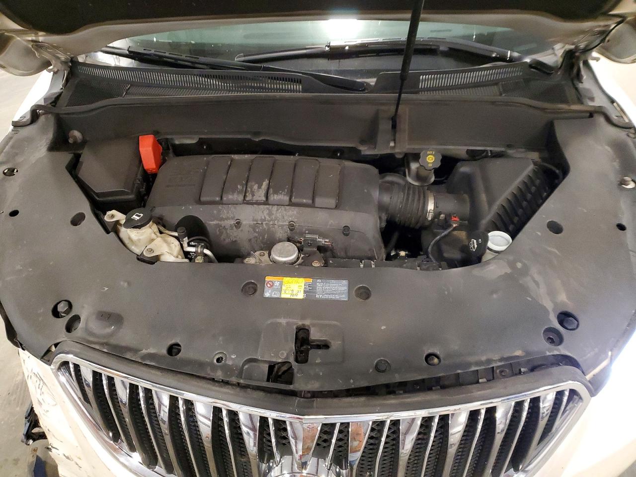 2014 Buick Enclave White vin: 5GAKVCKD7EJ296486