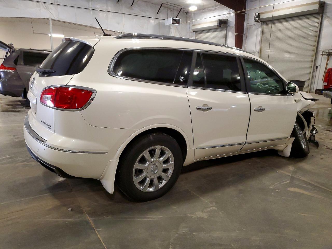 2014 Buick Enclave White vin: 5GAKVCKD7EJ296486