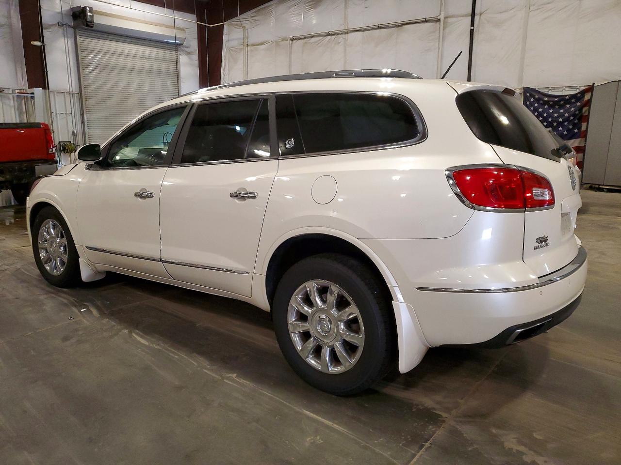 2014 Buick Enclave White vin: 5GAKVCKD7EJ296486