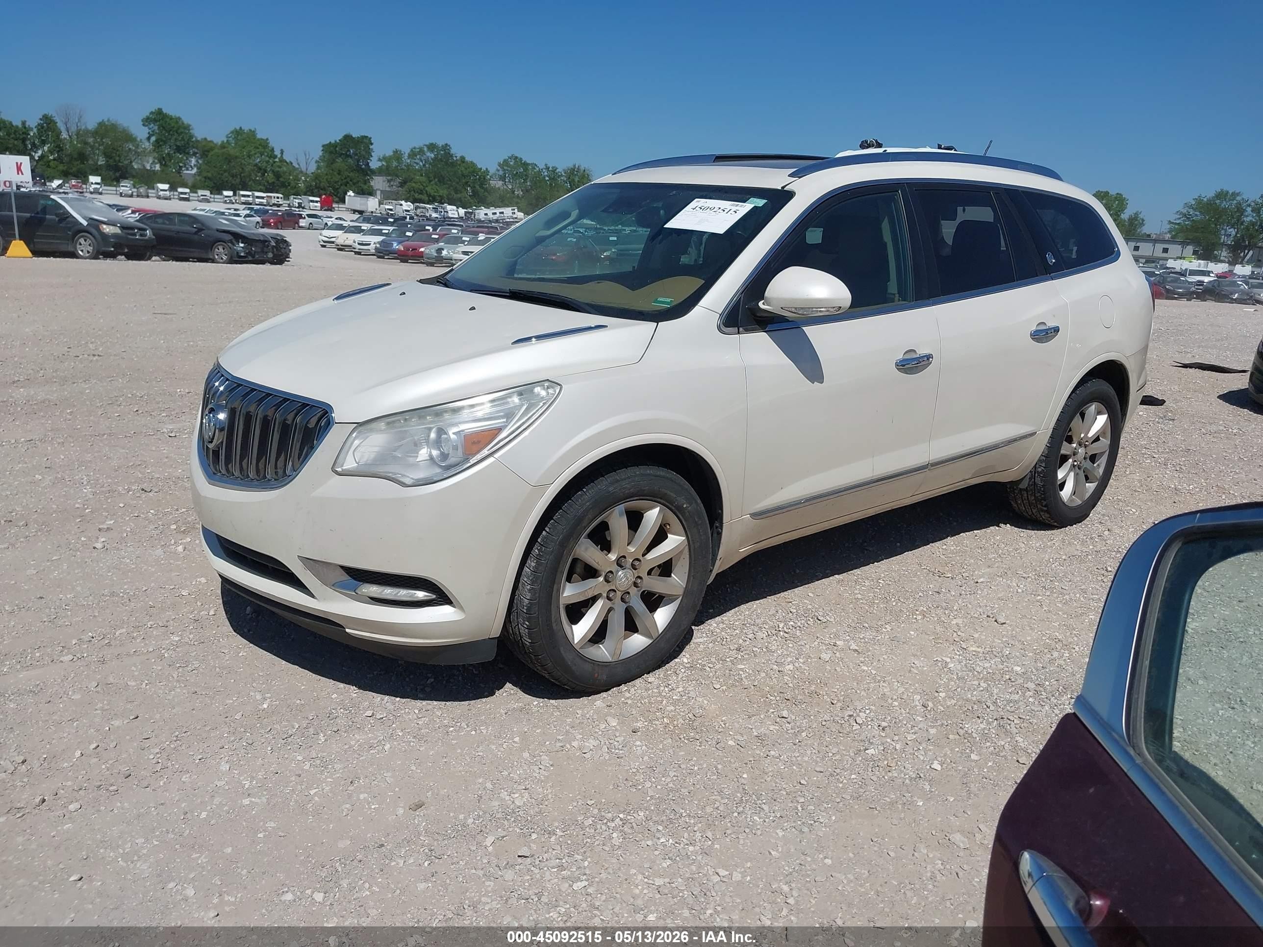 2015 Buick Enclave Premium White vin: 5GAKVCKD7FJ134018