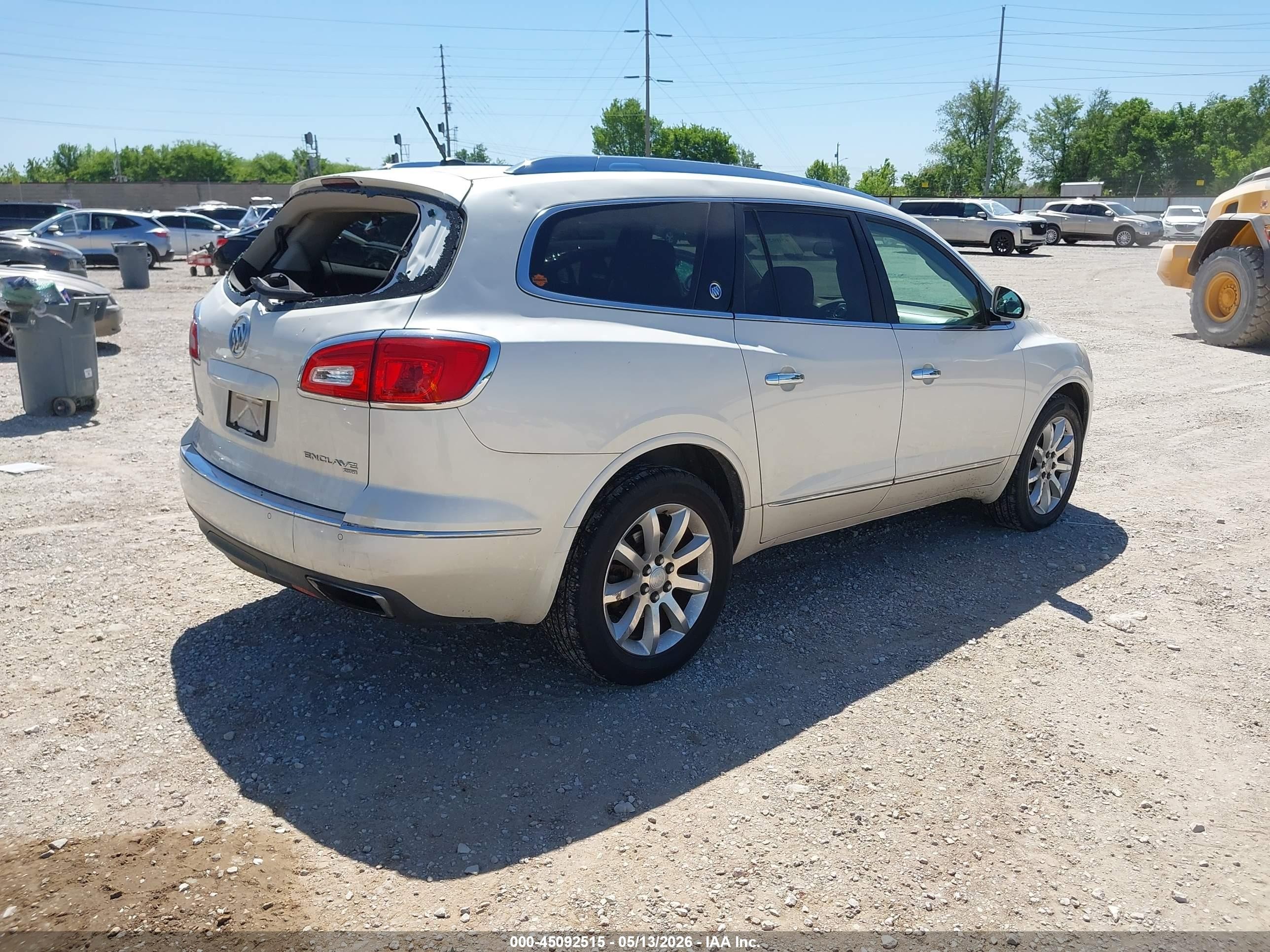 2015 Buick Enclave Premium White vin: 5GAKVCKD7FJ134018