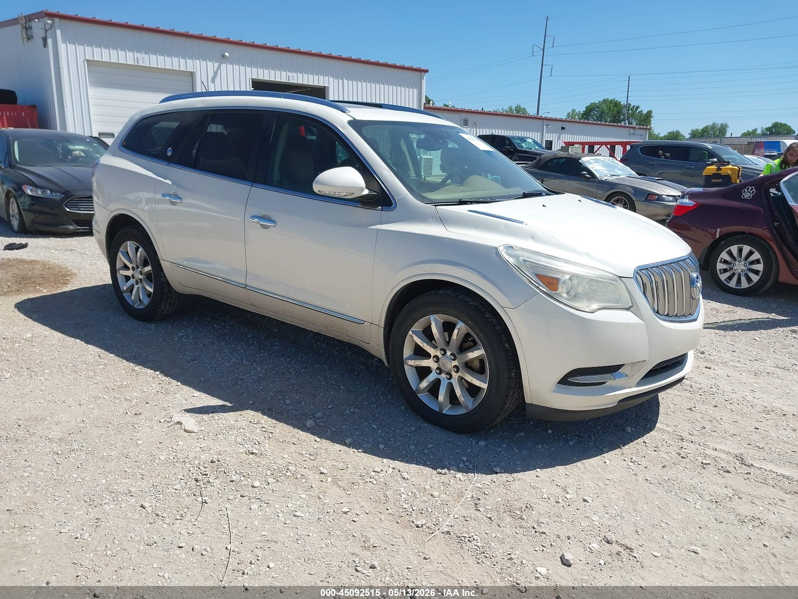 2015 Buick Enclave Premium White vin: 5GAKVCKD7FJ134018